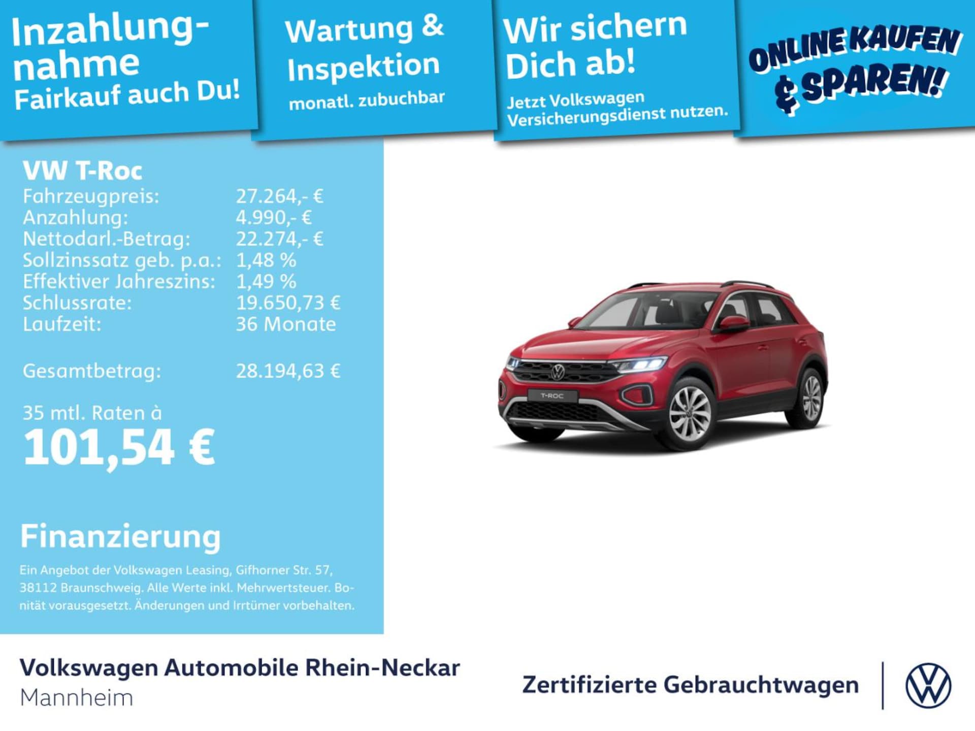 Volkswagen T-Roc Life