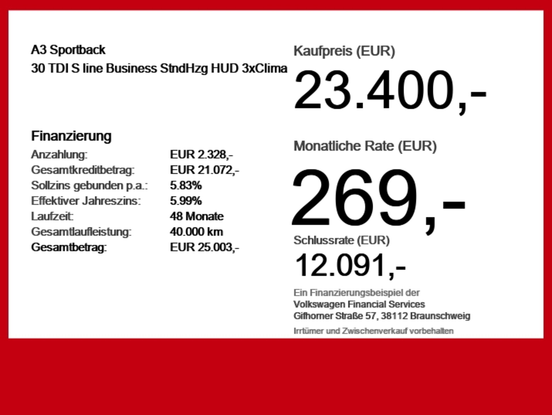 Audi A3 Sportback