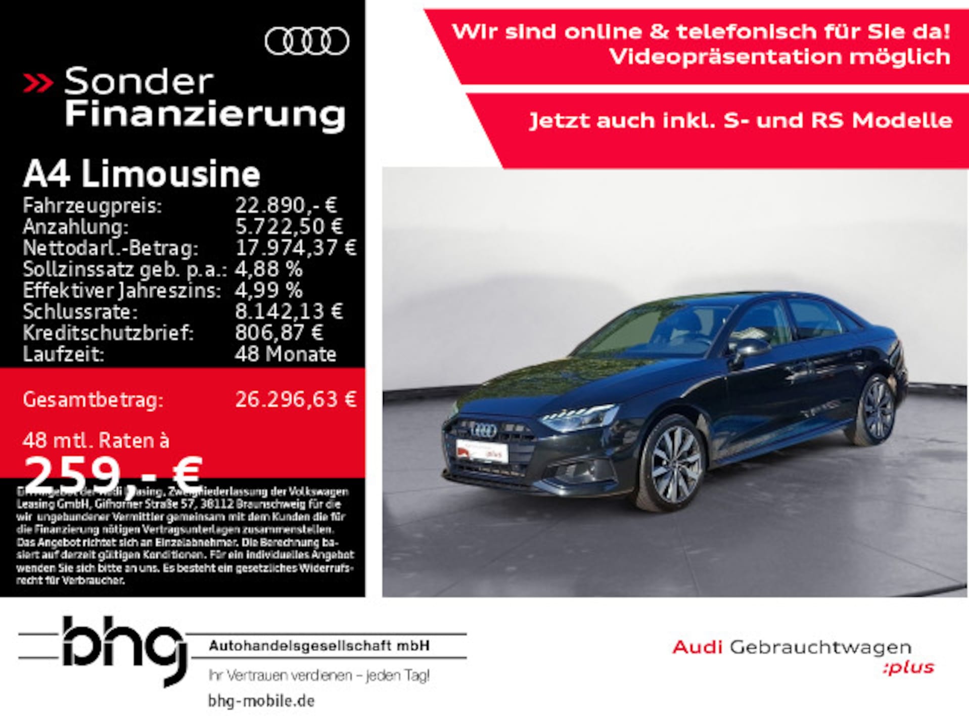 Audi A4 Limousine Advanced