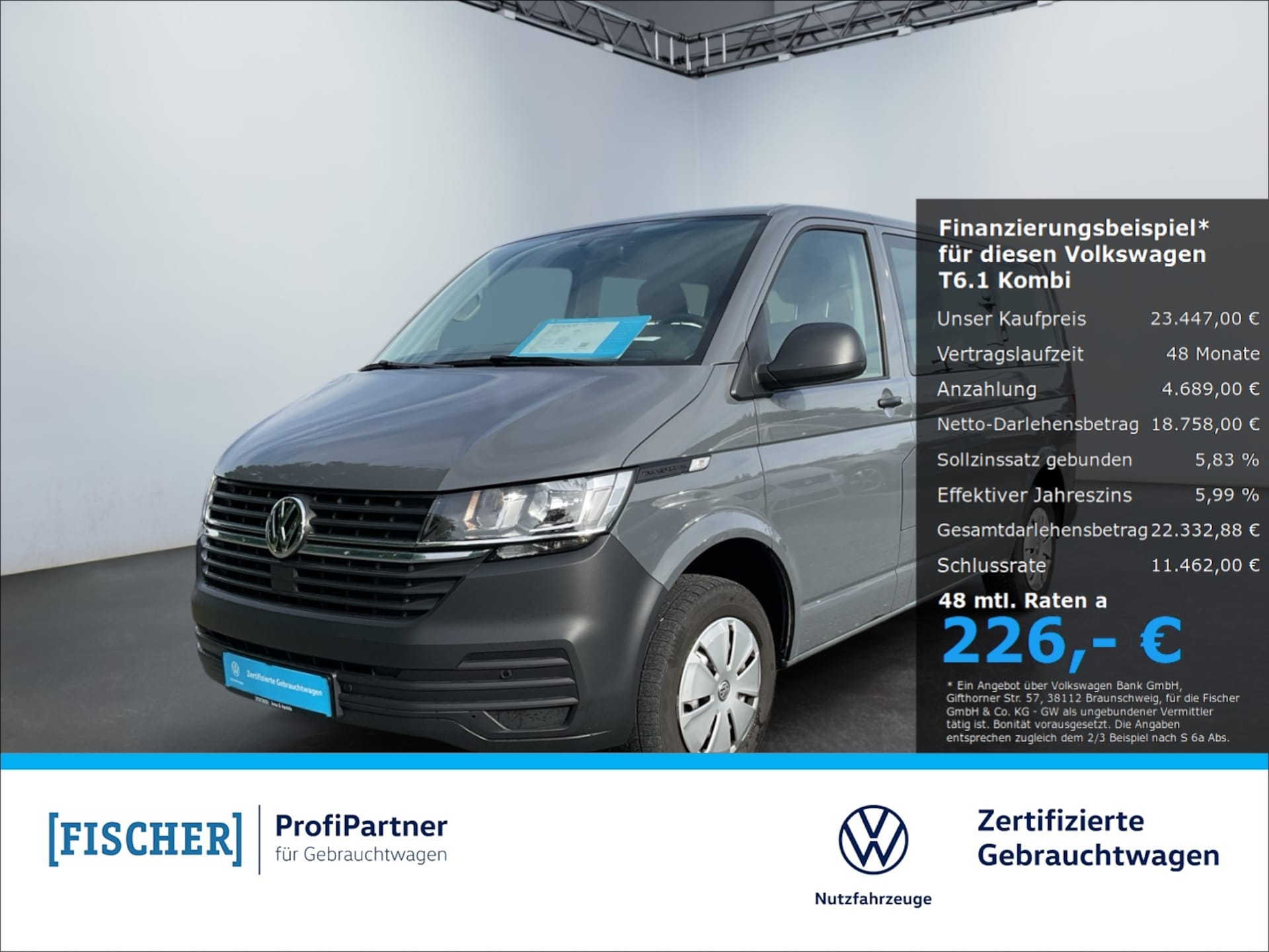 Volkswagen T6.1 Transporter Kombi kurzer Radstand