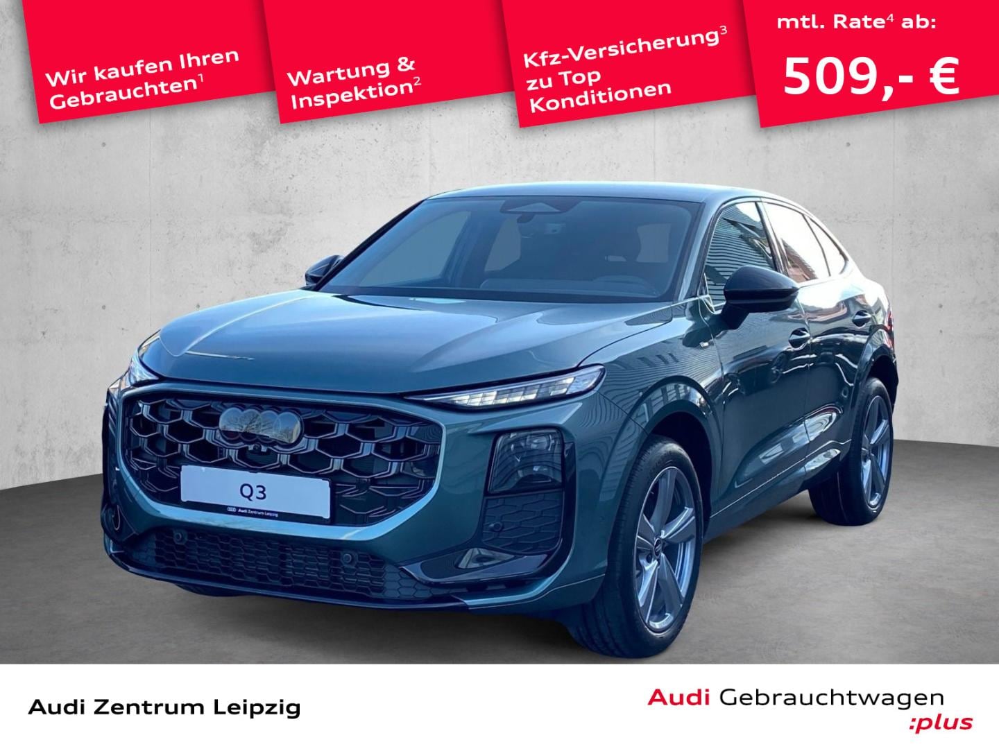 Bild über Audi Q3 Sportback TFSI quattro 150 kW S tronic - für weitere Informationen kontaktieren Sie den Audi Partner
