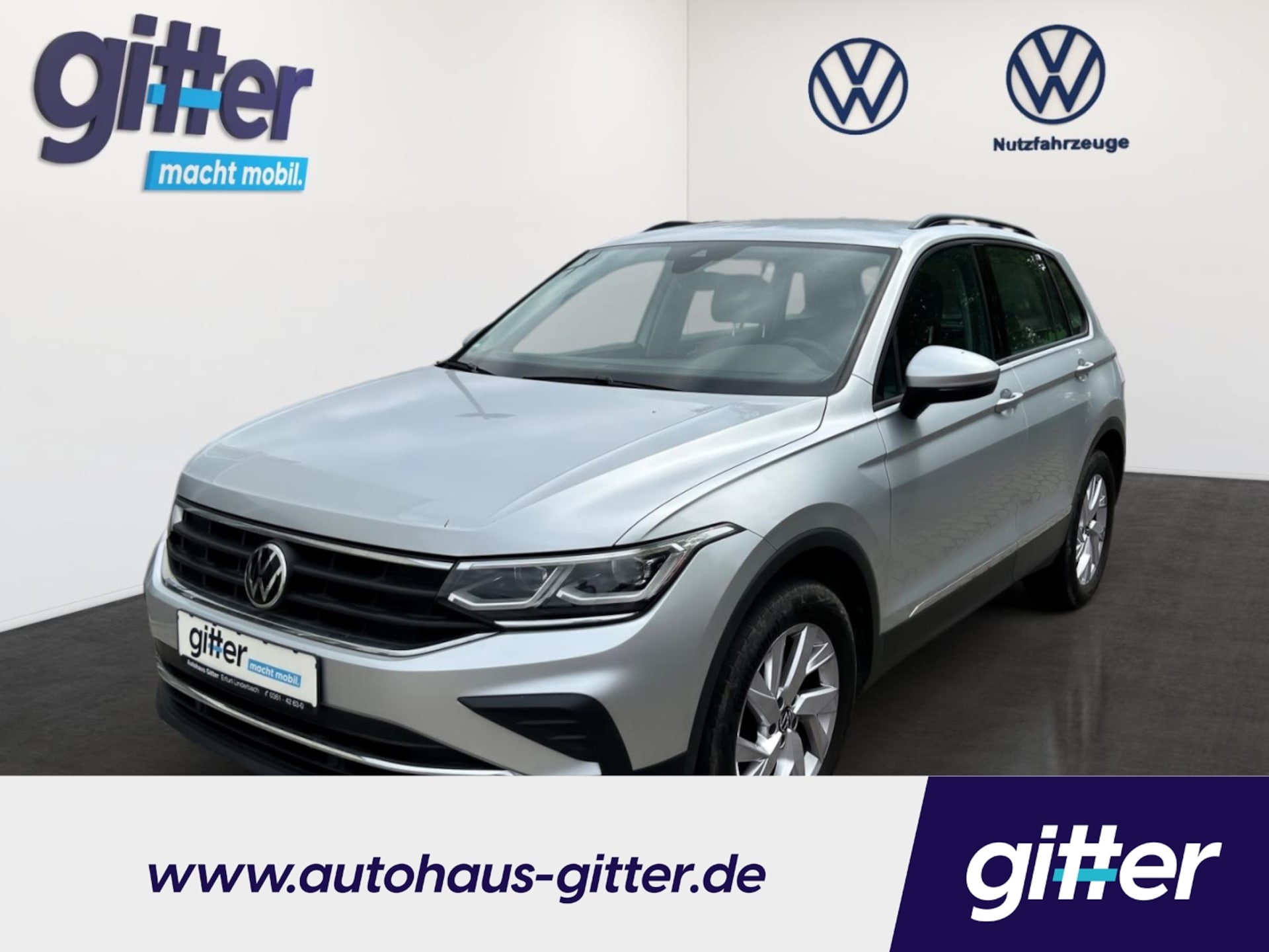 Volkswagen Tiguan 2022 — LIFE 4M MATRIX APP STANDH + LENKRADH DAB+ StandHZG Soundsystem LED Dyn. Kurvenlicht