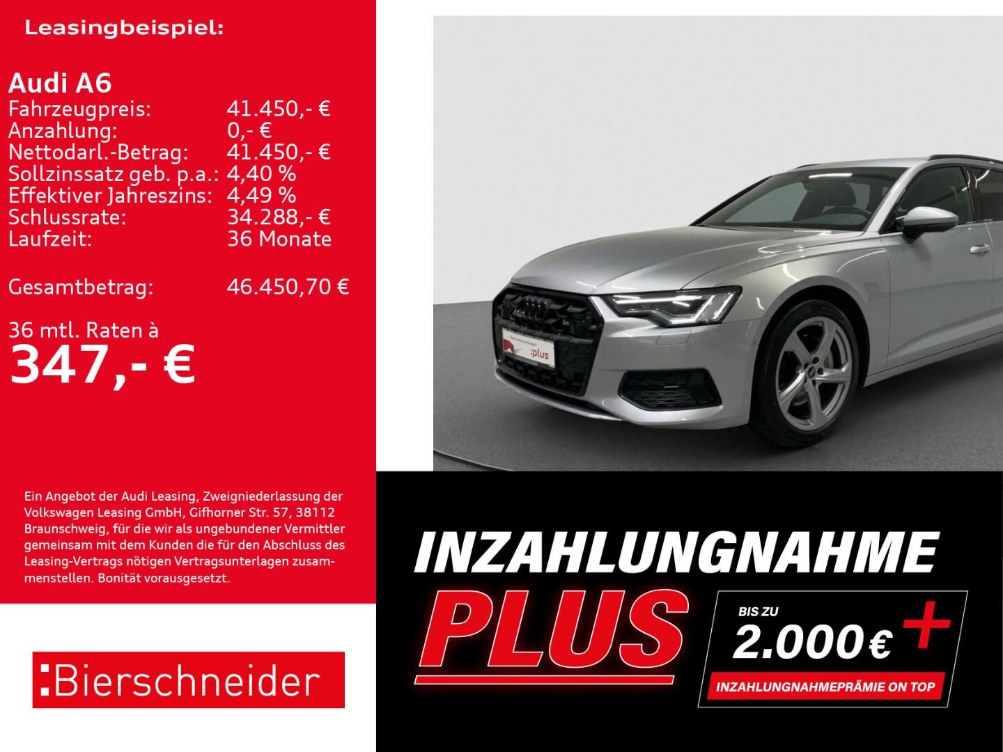 Bild über Audi A6 Avant advanced 45 TDI quattro S tronic - für weitere Informationen kontaktieren Sie den Audi Partner
