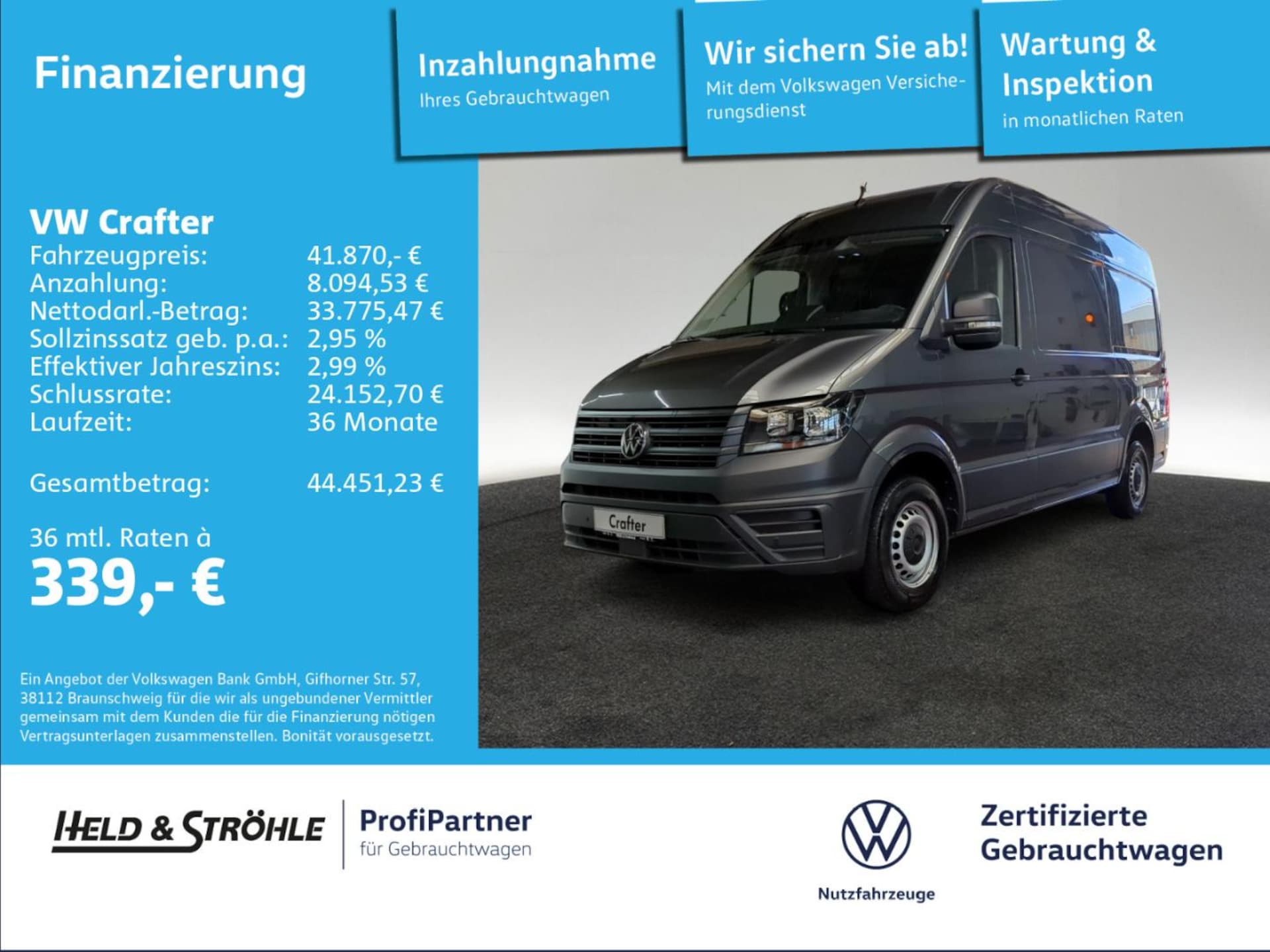 Volkswagen Crafter Kasten mittlerer Radstand