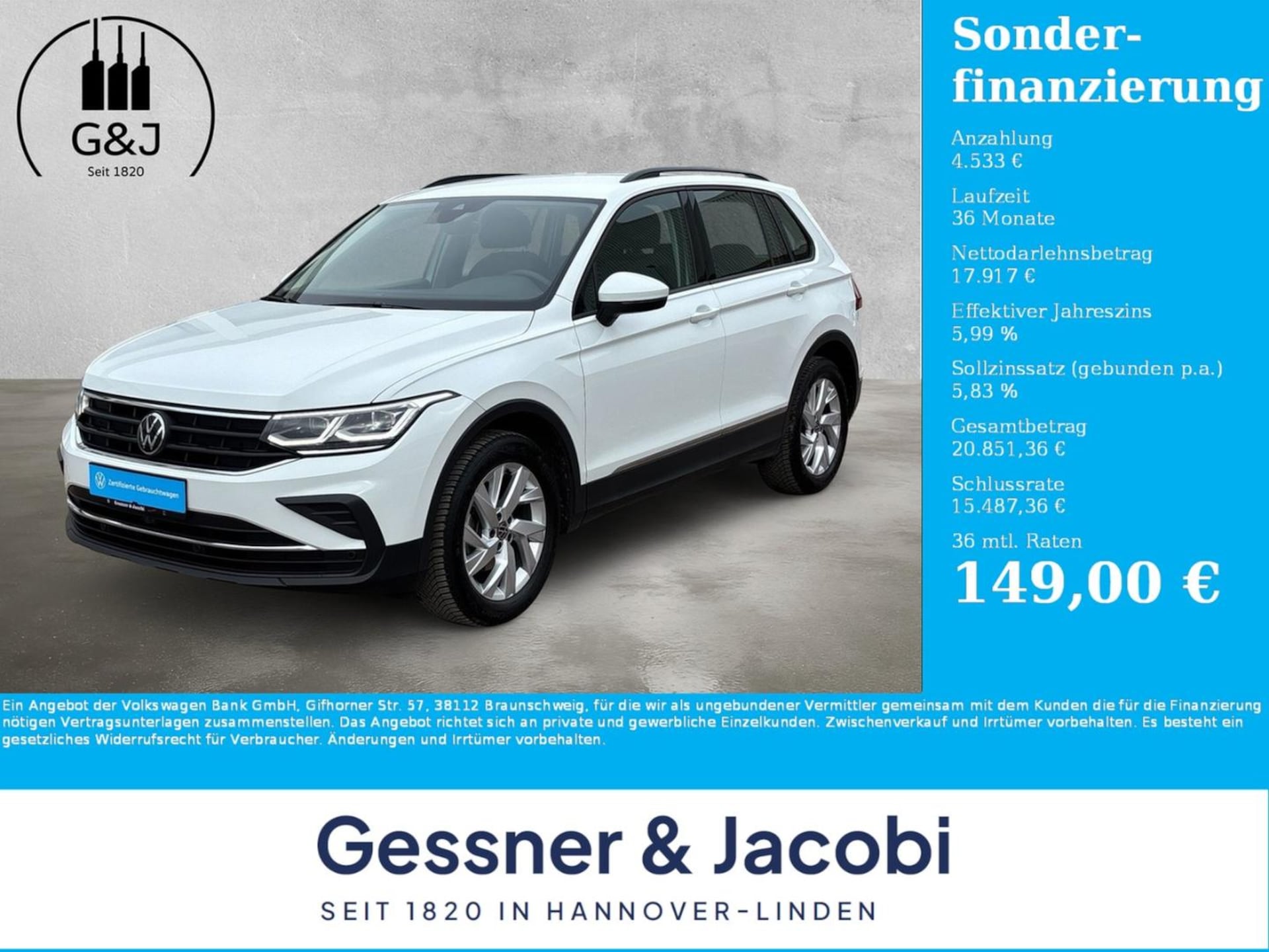 Volkswagen Tiguan 2024 — Tiguan Life 1.5 TSI RFK Matrix-LED
