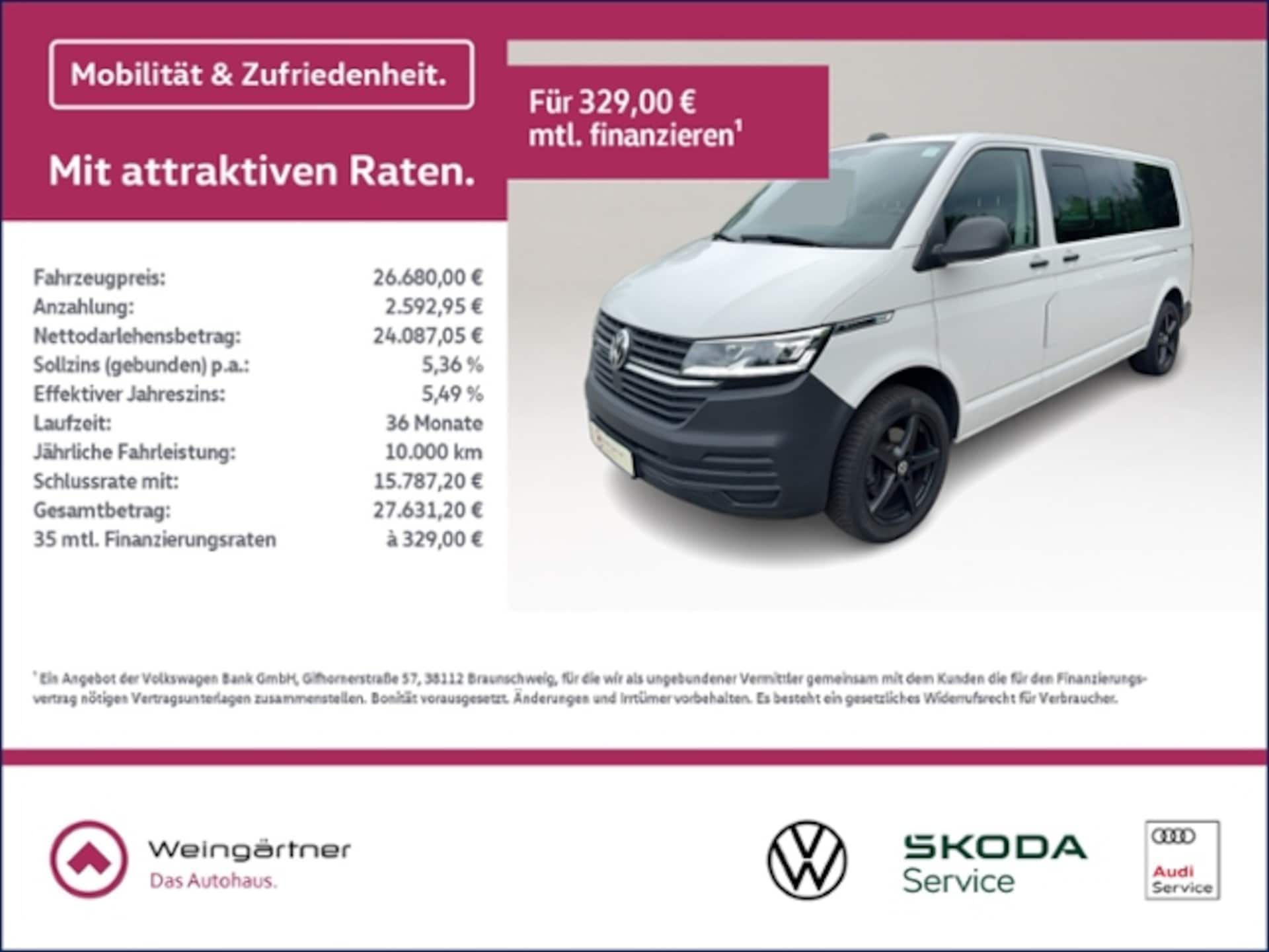 Volkswagen T6.1 Transporter Kasten langer Radstand EcoProfi