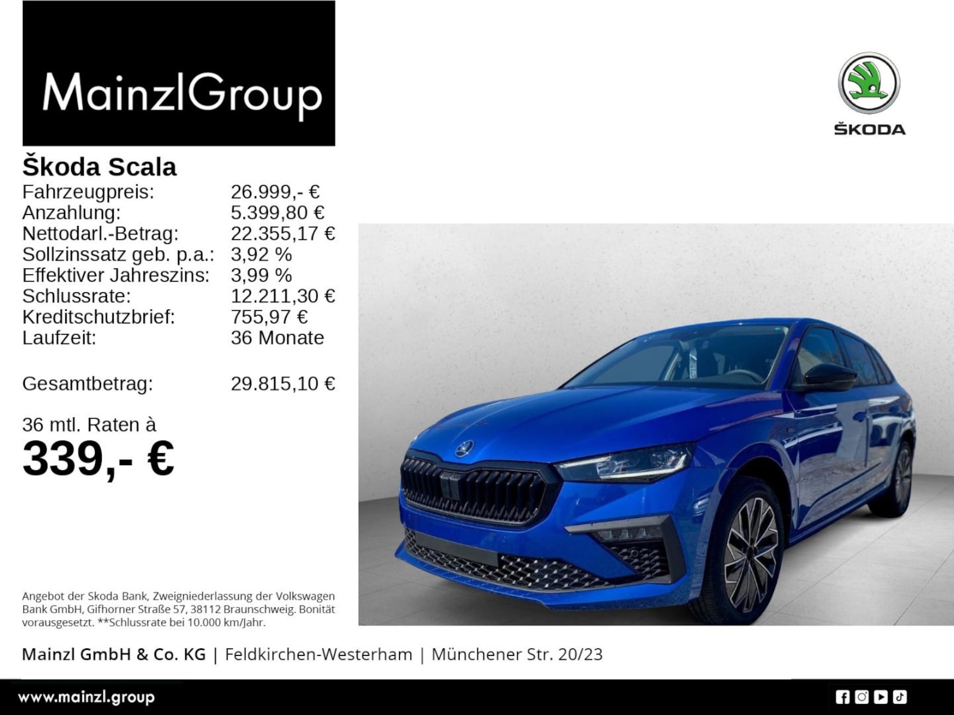 Skoda Scala Tour