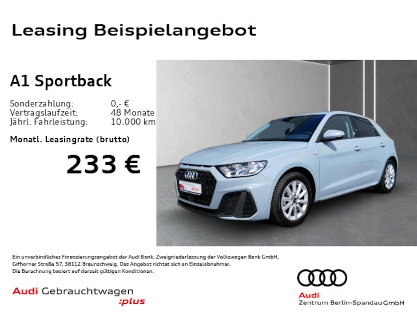 Bild über Audi A1 Sportback S line 25 TFSI S tronic - für weitere Informationen kontaktieren Sie den Audi Partner