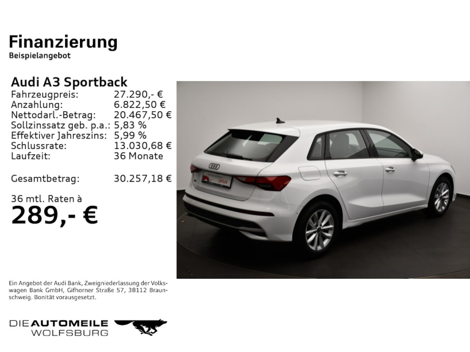 Audi A3 Sportback – Bild 2