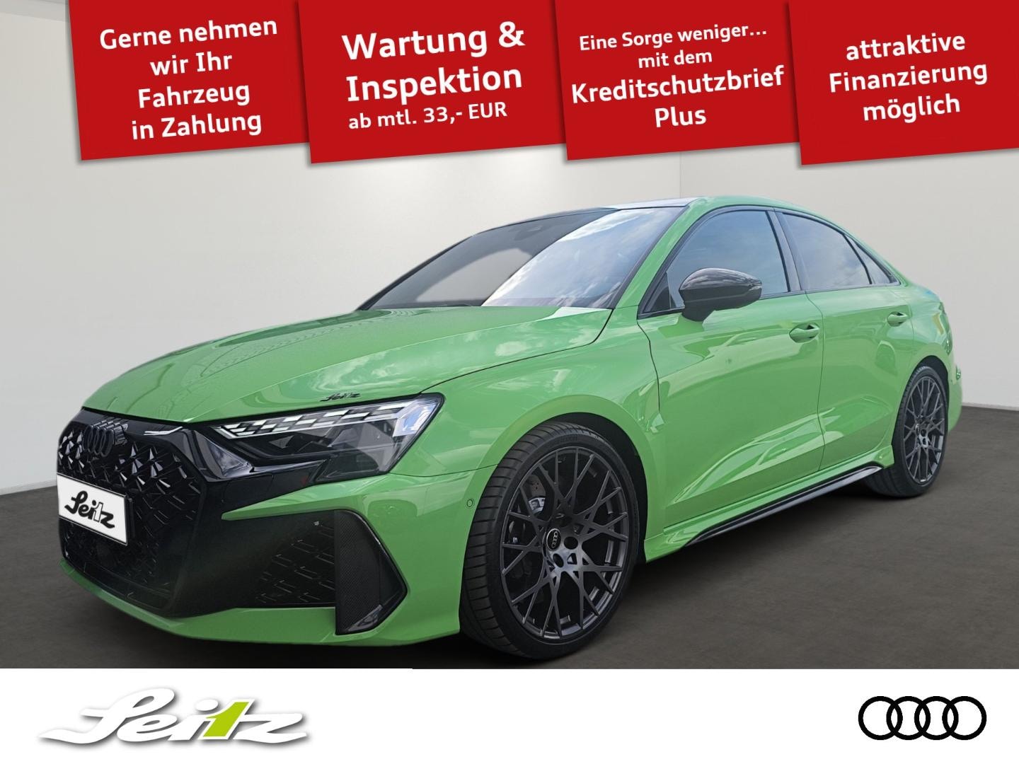 Bild über Audi RS 3 Limousine TFSI quattro S tronic - für weitere Informationen kontaktieren Sie den Audi Partner