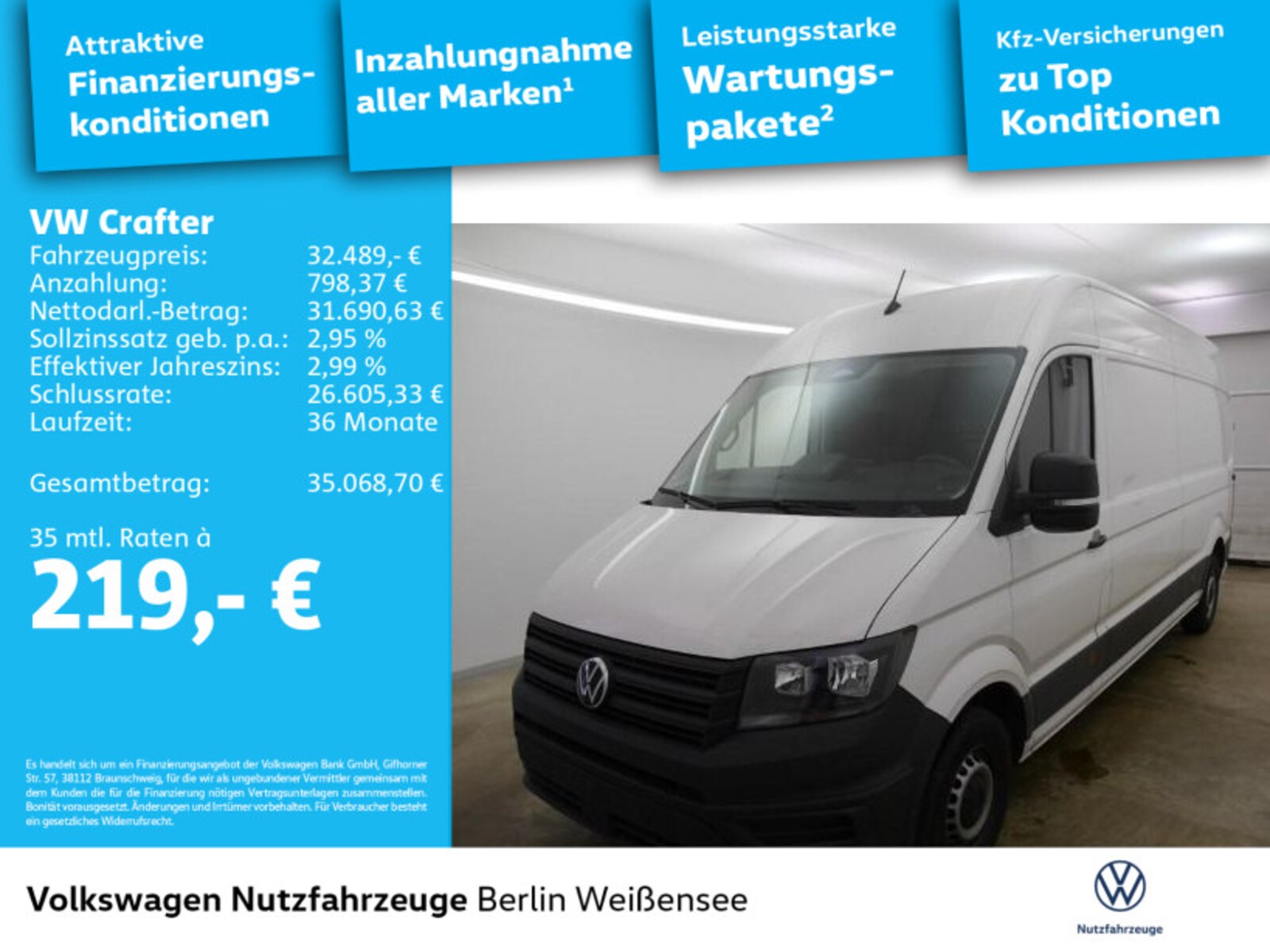 Volkswagen Crafter Kasten langer Radstand – Bild 2