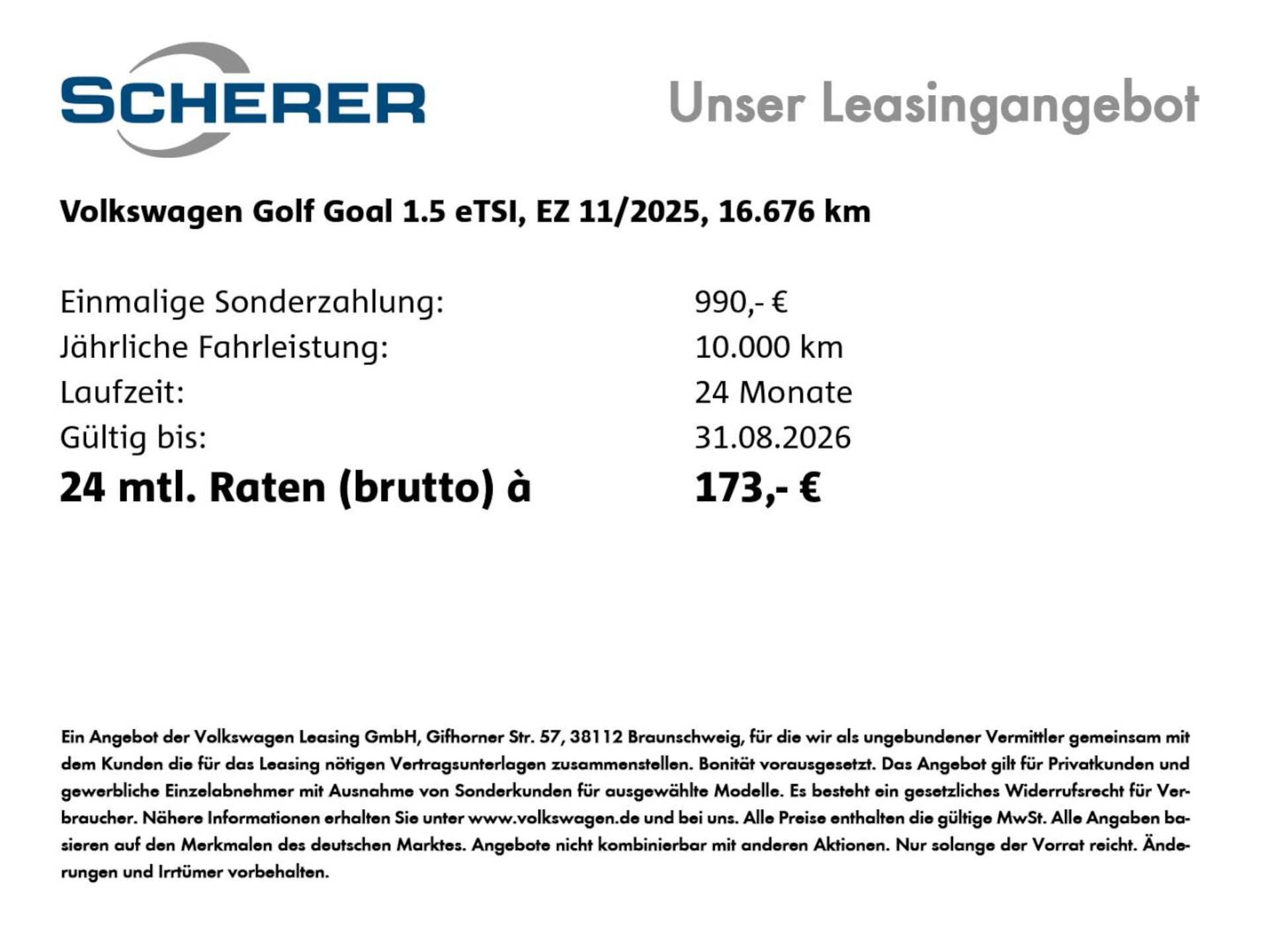 Volkswagen Golf Life