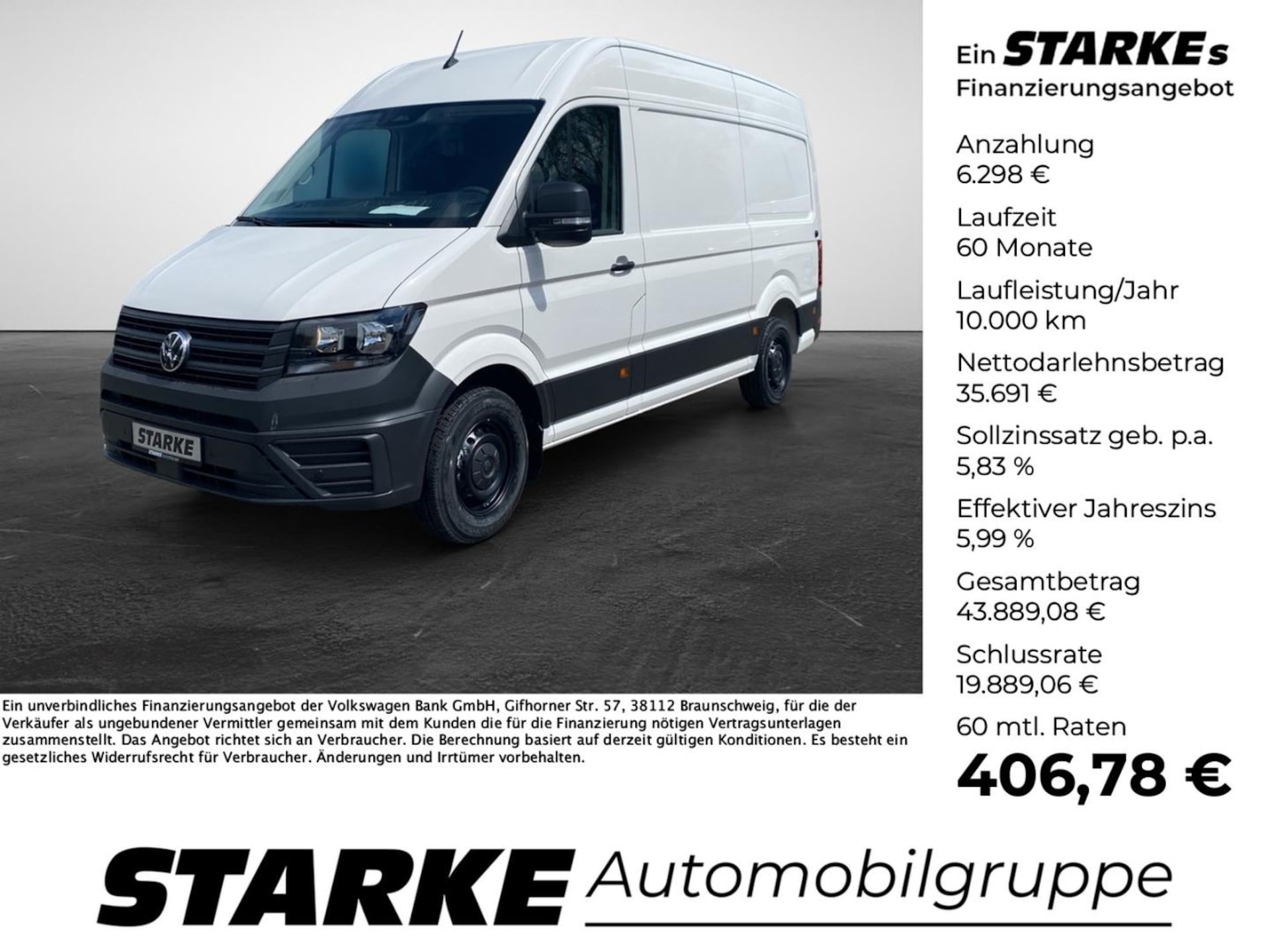 Volkswagen Crafter Kasten mittlerer Radstand