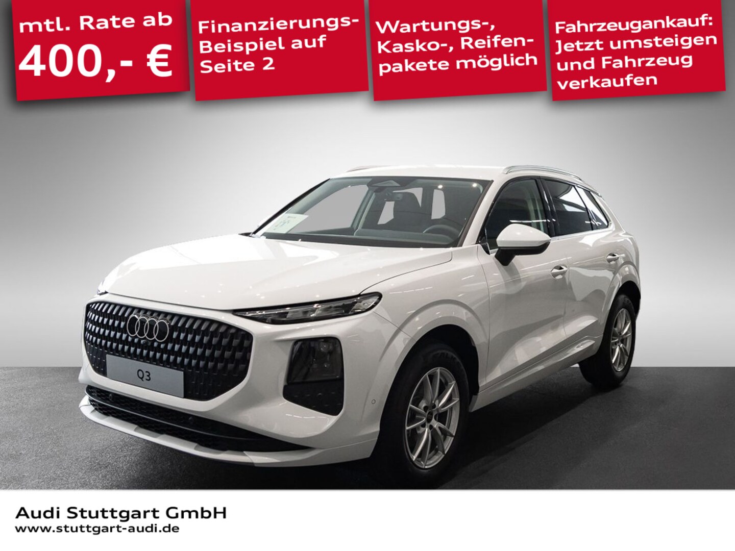 Bild über Audi Q3 SUV TFSI 110 kW S tronic - für weitere Informationen kontaktieren Sie den Audi Partner