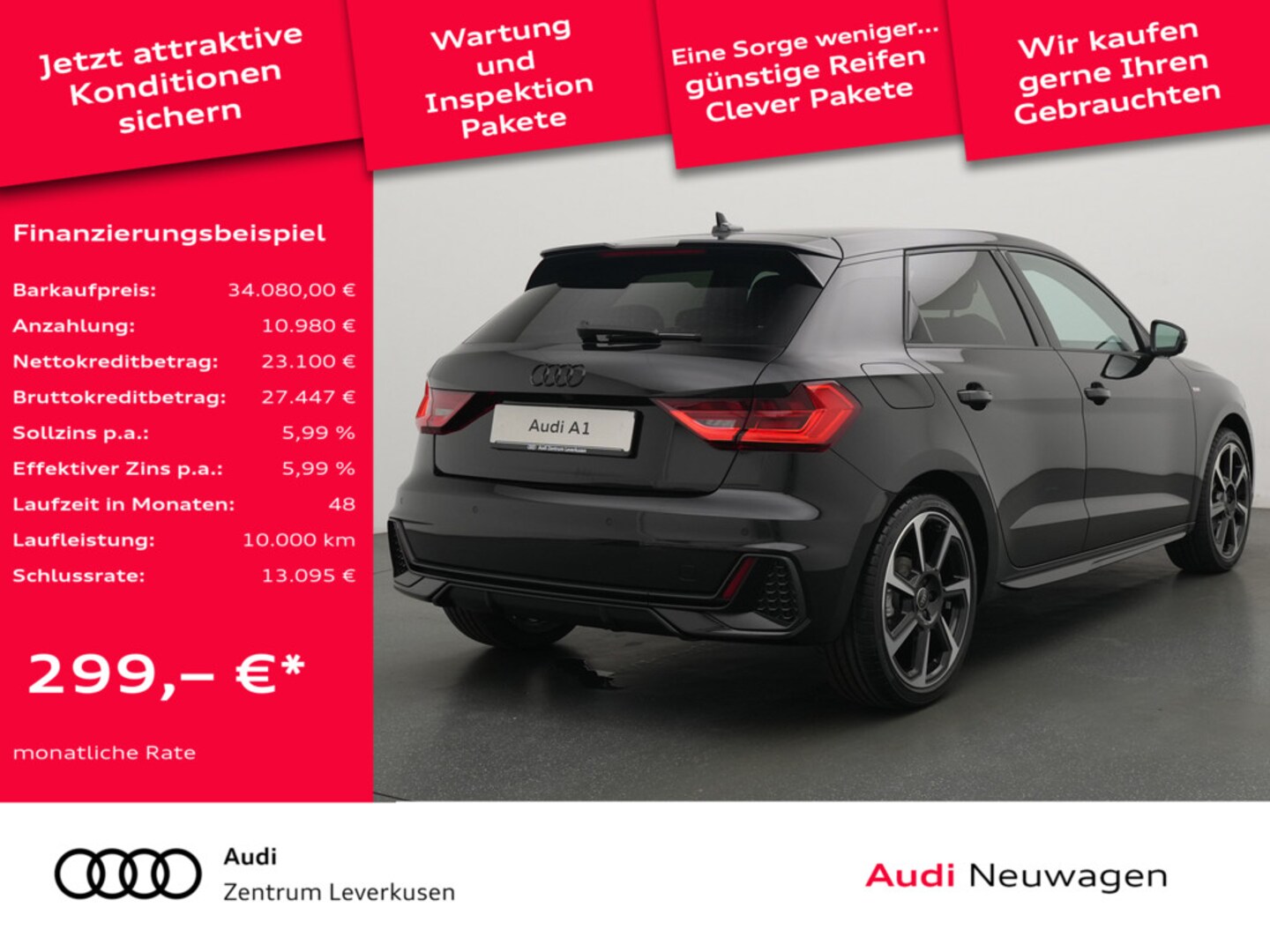 Bild über Audi A1 Sportback S line 35 TFSI S tronic - für weitere Informationen kontaktieren Sie den Audi Partner