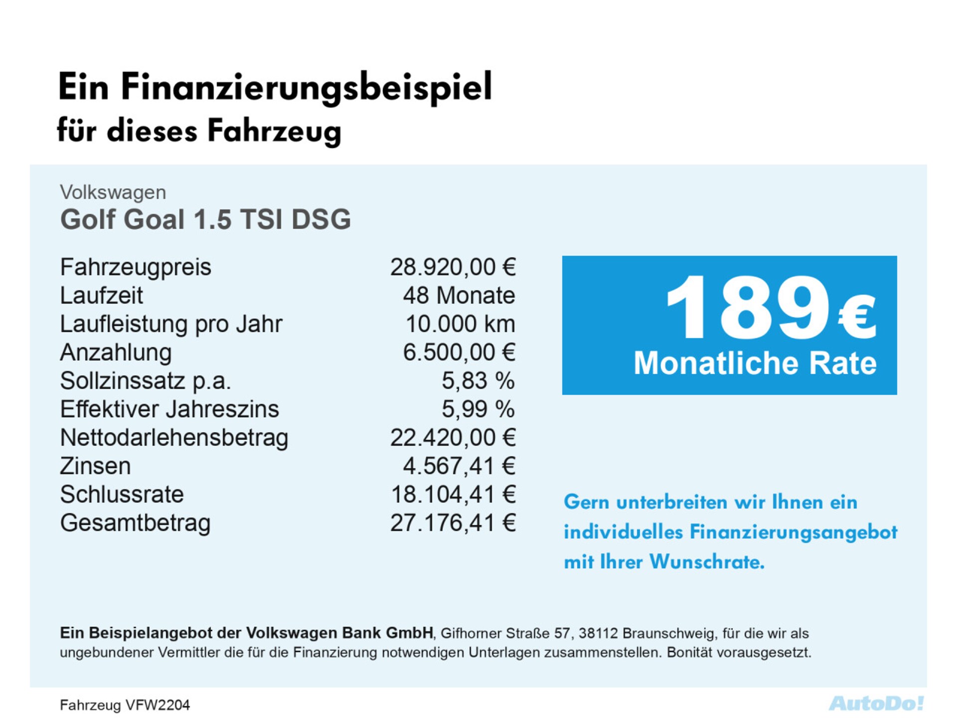 Volkswagen Golf Goal