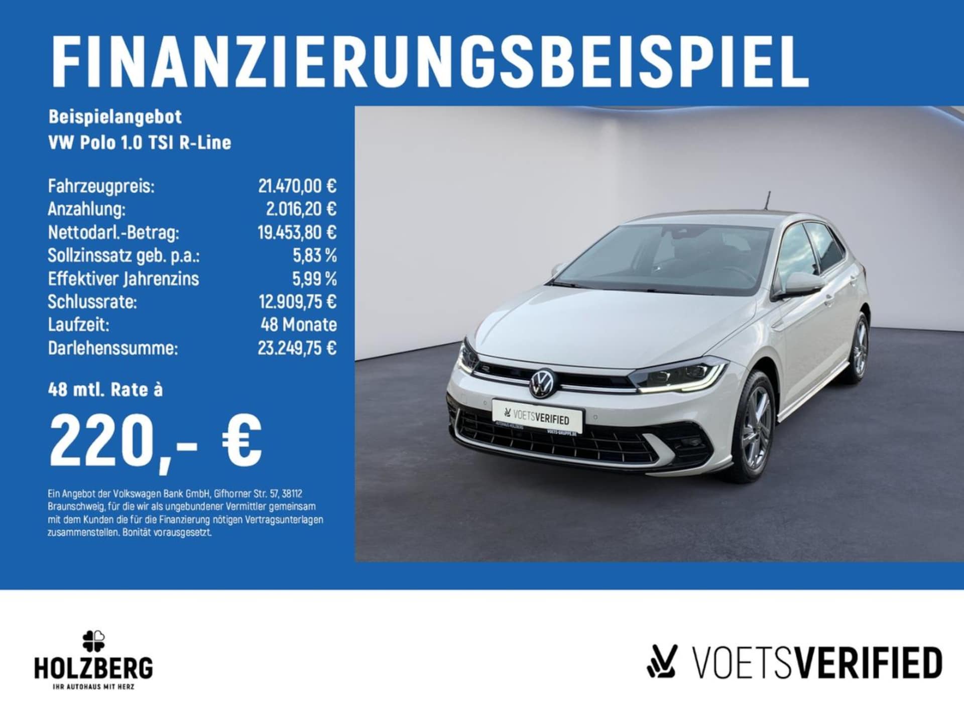 Volkswagen Polo 2024 — Polo 1.0 TSI R-Line MATRIX+ACC+Carplay