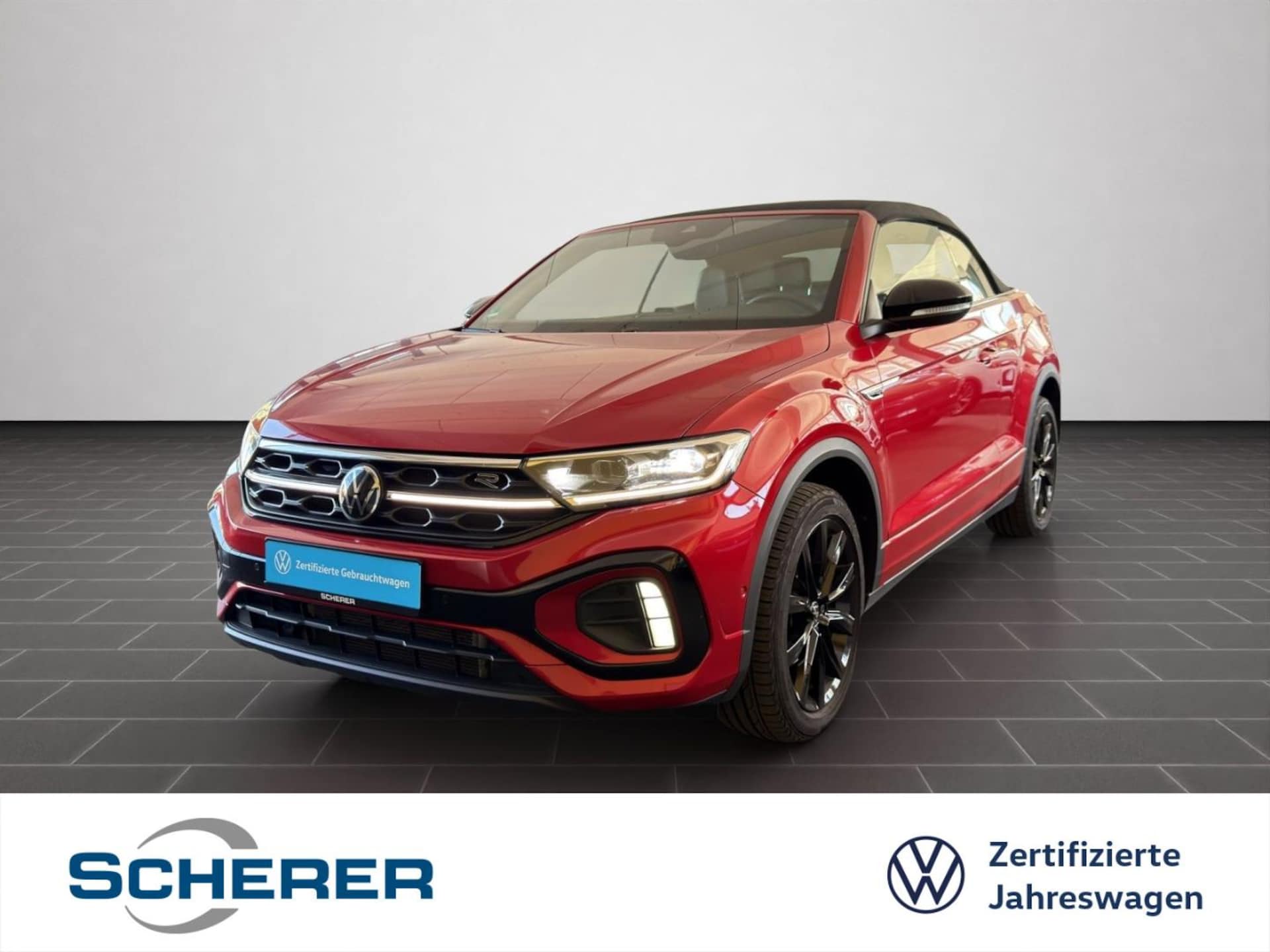 Volkswagen T-Roc Cabriolet — Volkswagen T-Roc Cabriolet T-Roc Cabriolet R-LINE 1.5 TSI DSG IQ.LIGHT AHK LEDER REAR VIEW SHZ BLACK STYLE ACC