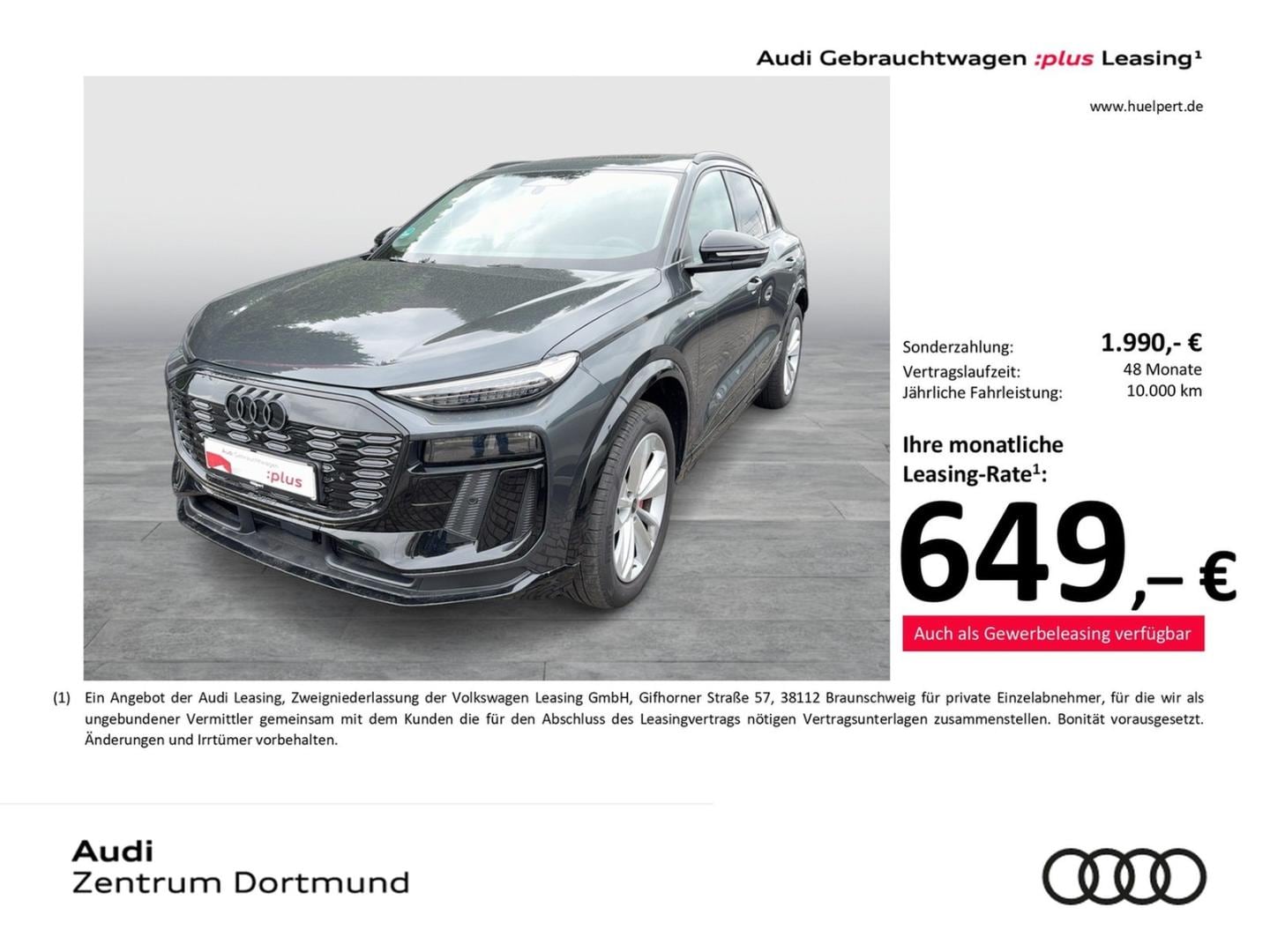 Bild über Audi Q6 SUV e-tron S line business e-tron performance 225 kW - für weitere Informationen kontaktieren Sie den Audi Partner