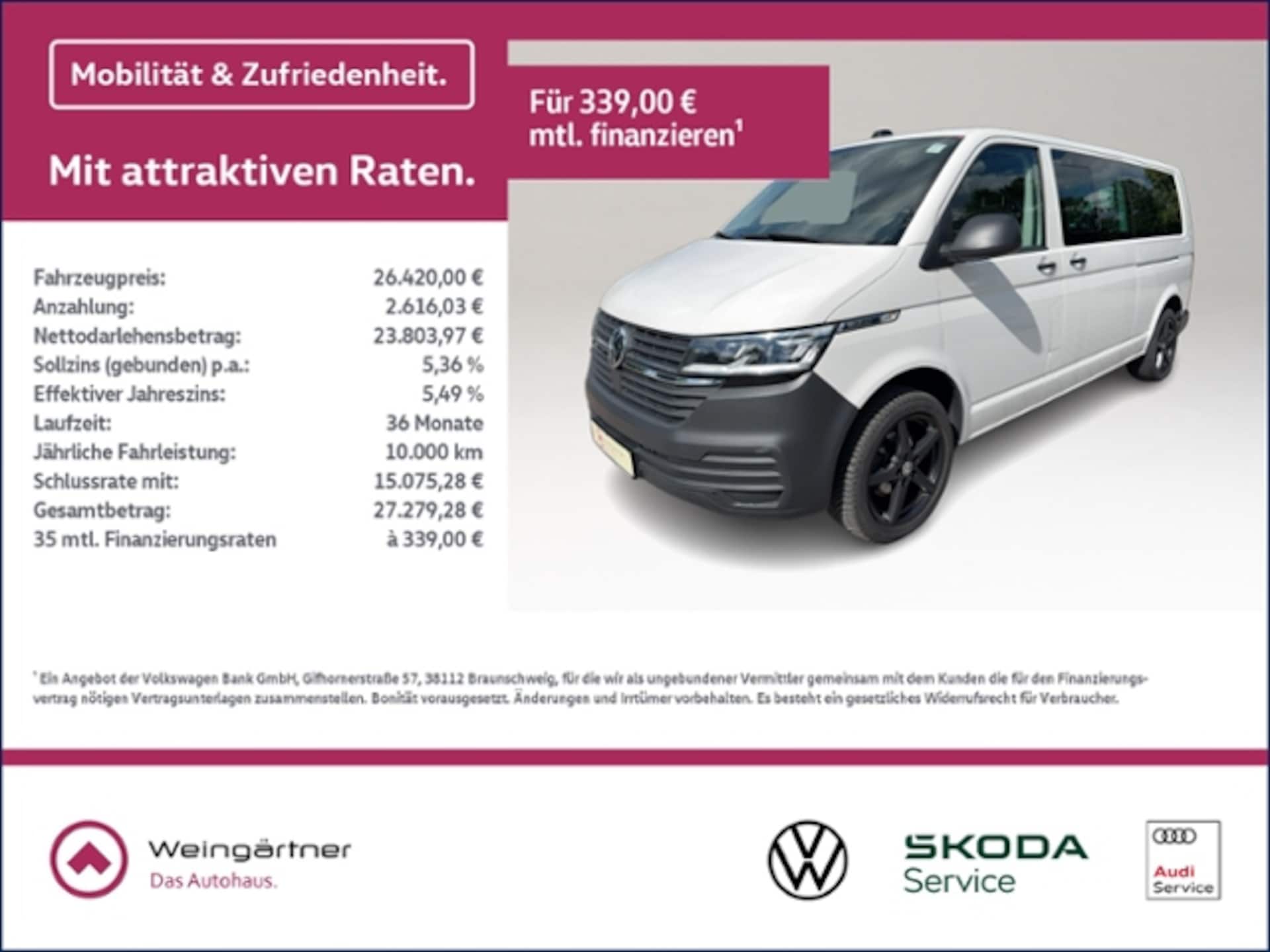 Volkswagen T6.1 Transporter Kasten langer Radstand EcoProfi