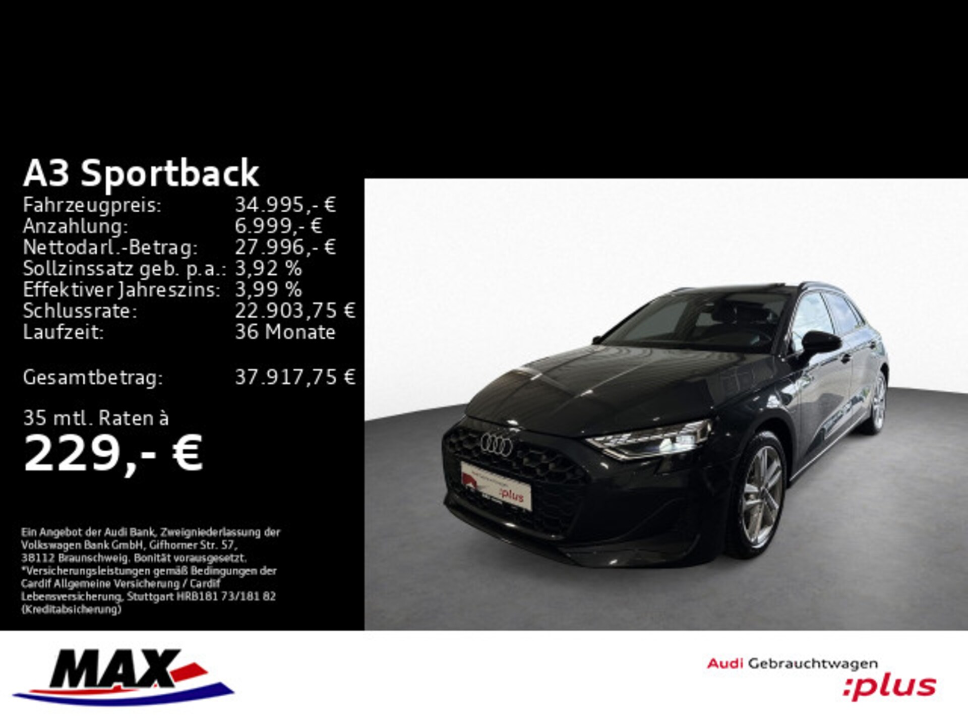 Audi A3 Sportback TFSI e