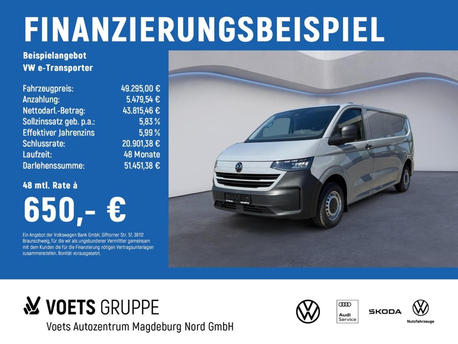 Volkswagen Transporter Kasten langer Radstand