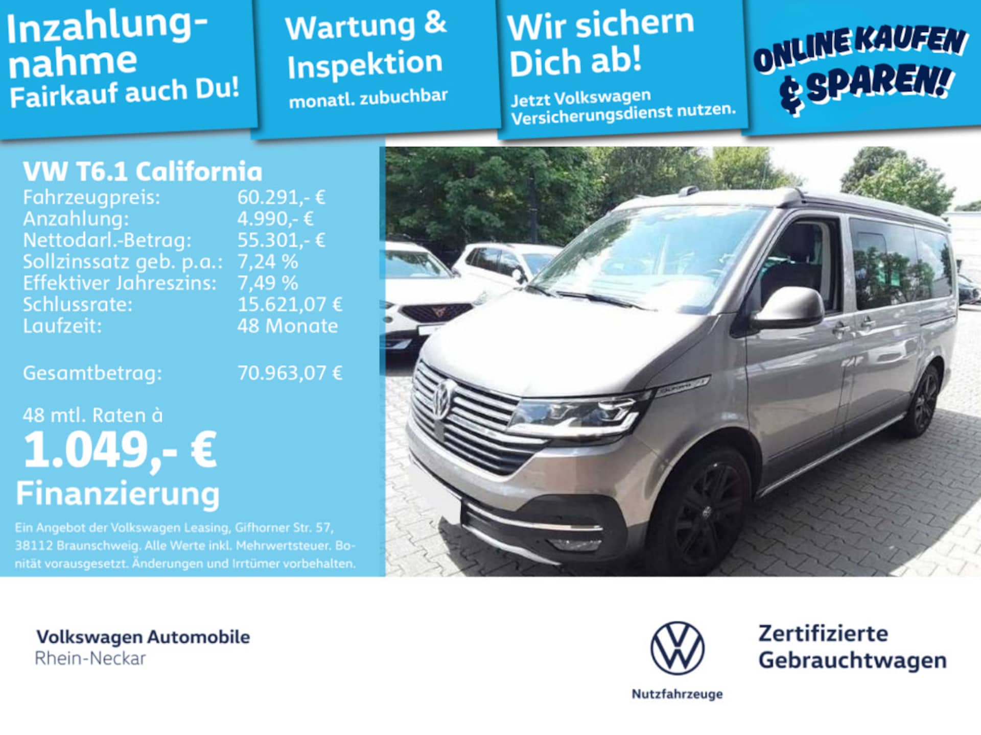 Volkswagen T6.1 California Beach