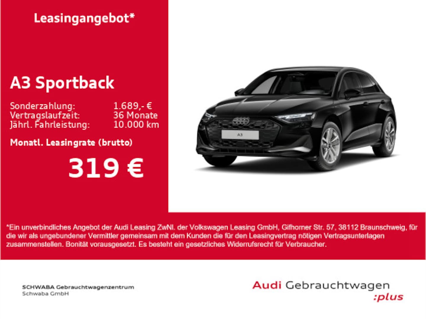 Bild über Audi A3 Sportback TFSI e TFSI e 150 kW S tronic - für weitere Informationen kontaktieren Sie den Audi Partner