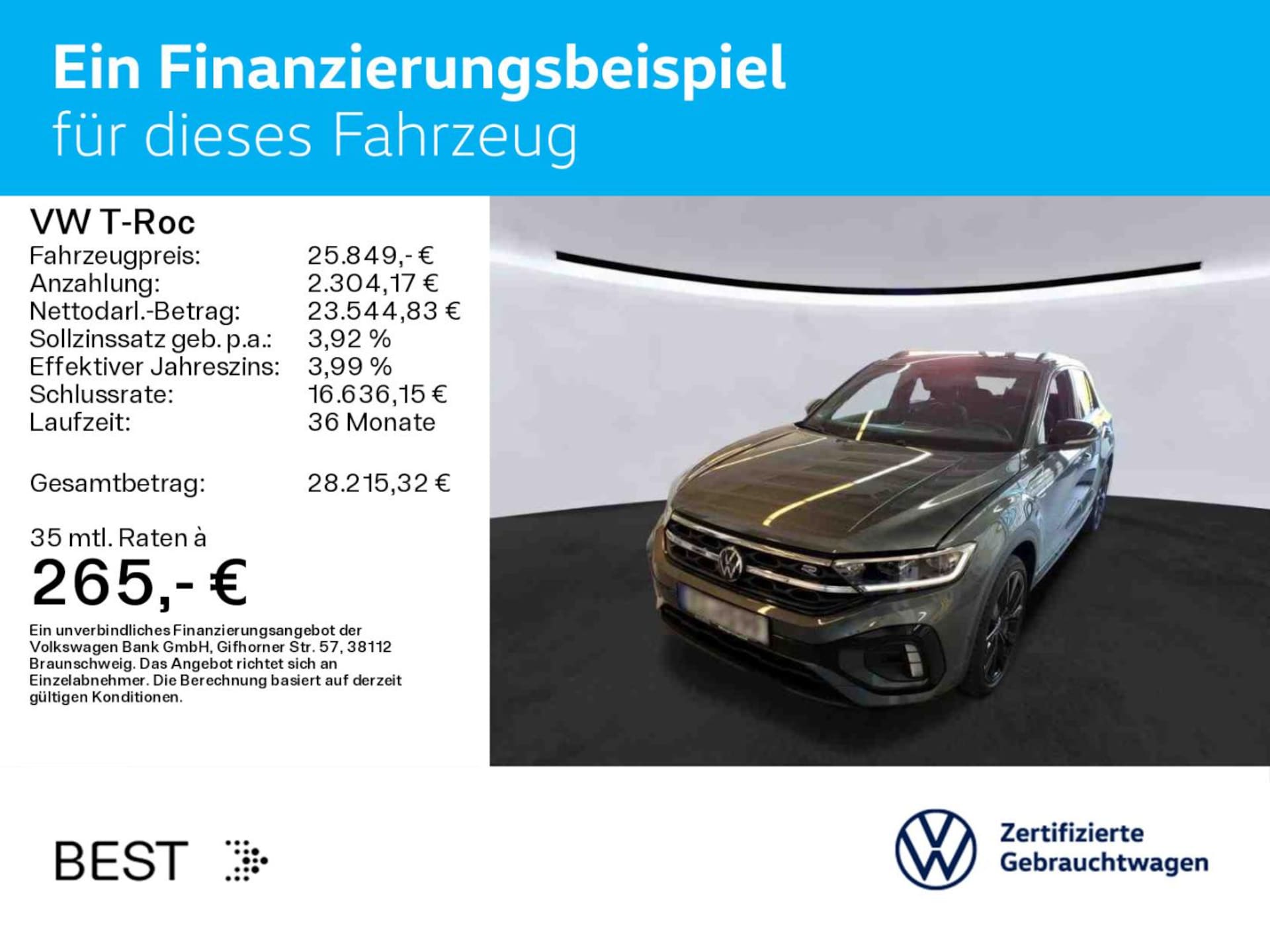 Volkswagen T-Roc R-Line