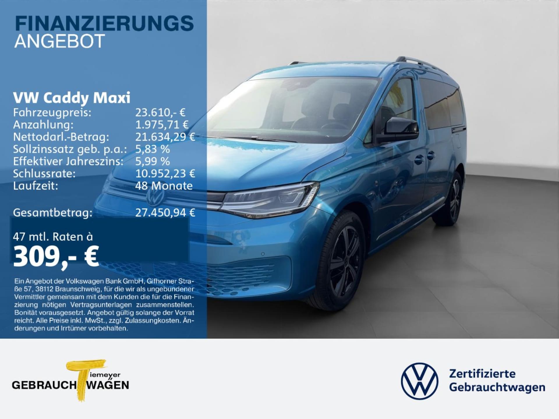 Volkswagen Caddy Maxi Style