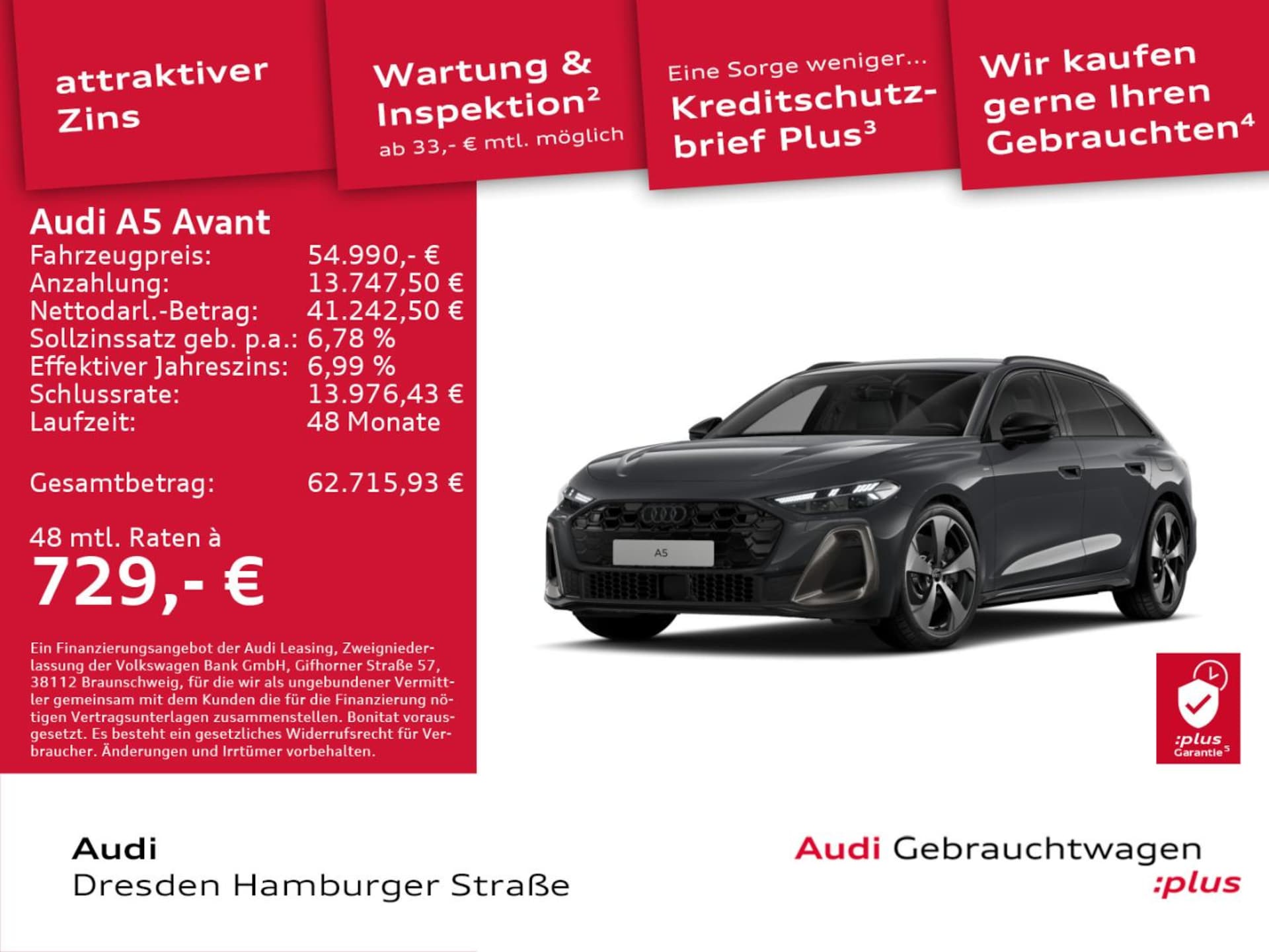 Audi A5 Avant e-hybrid edition one
