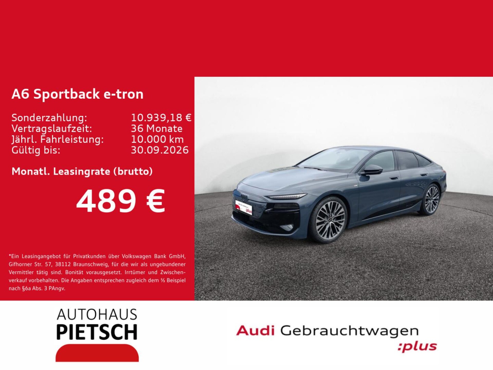 Audi A6 Sportback e-tron