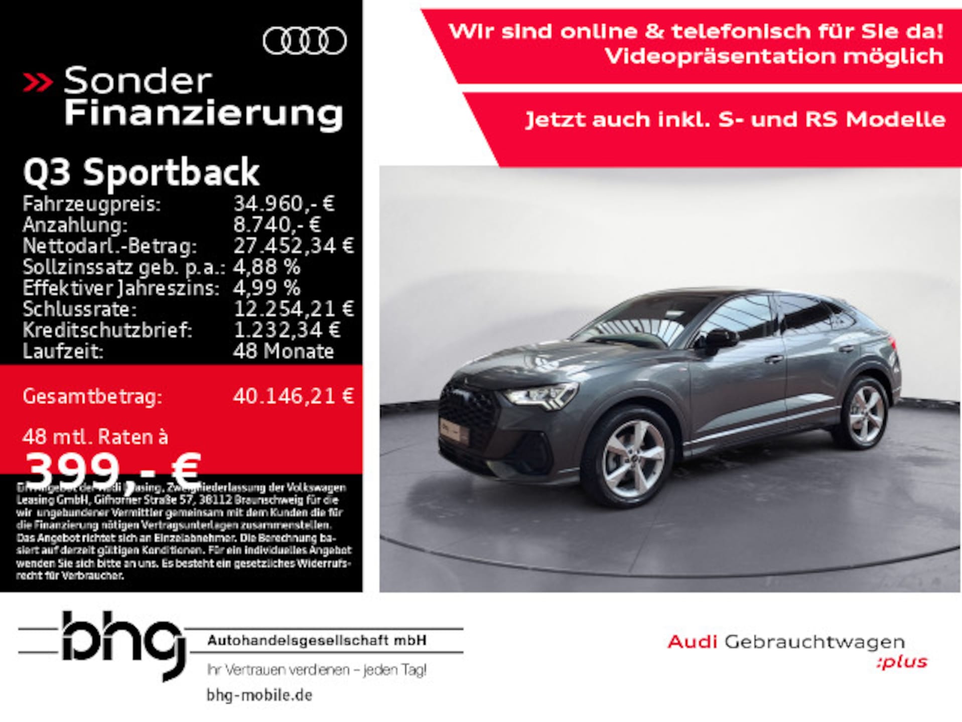 Audi Q3 Sportback S line
