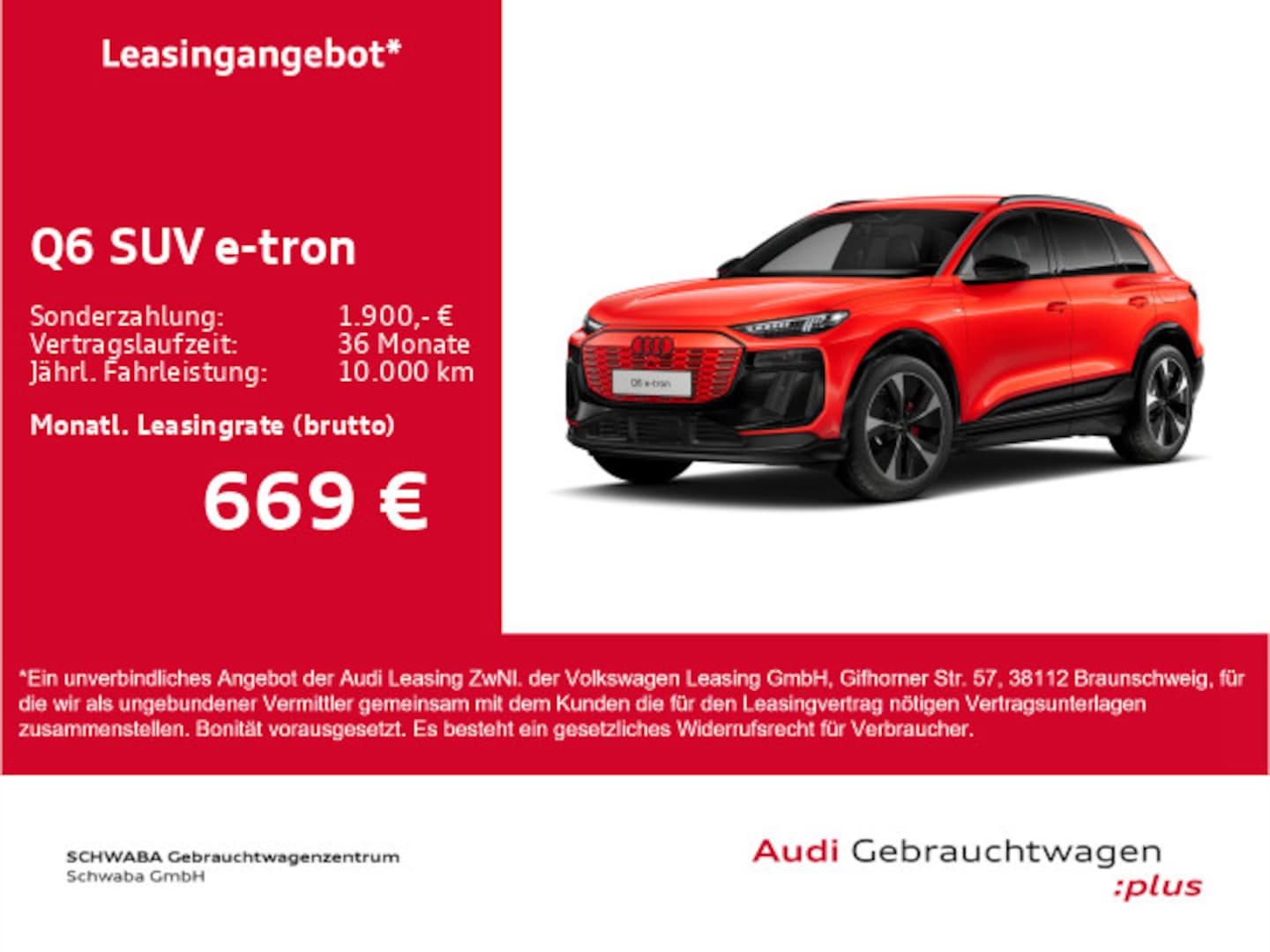 Bild über Audi Q6 SUV e-tron e-tron performance - für weitere Informationen kontaktieren Sie den Audi Partner