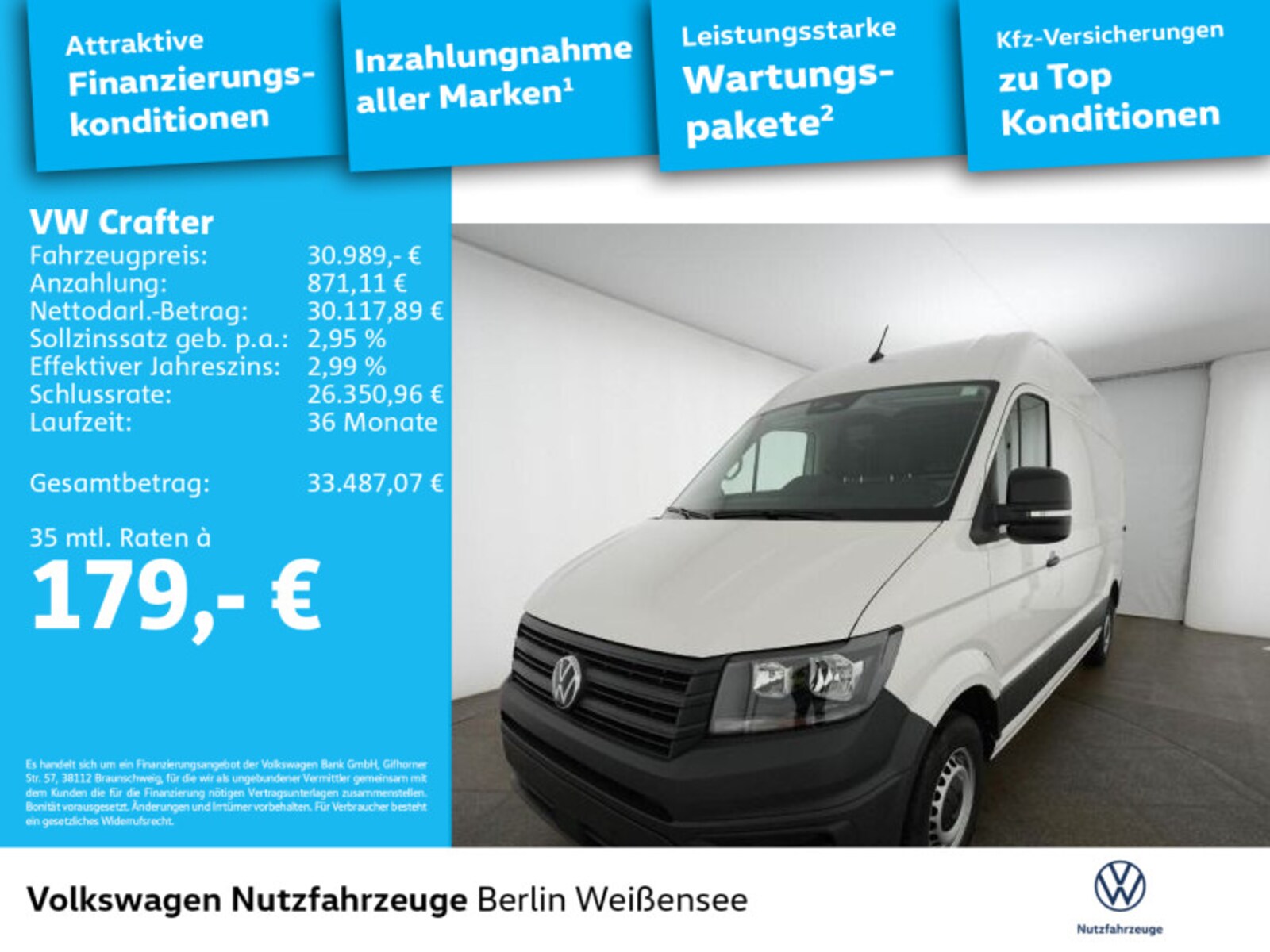 Volkswagen Crafter Kasten mittlerer Radstand – Bild 2