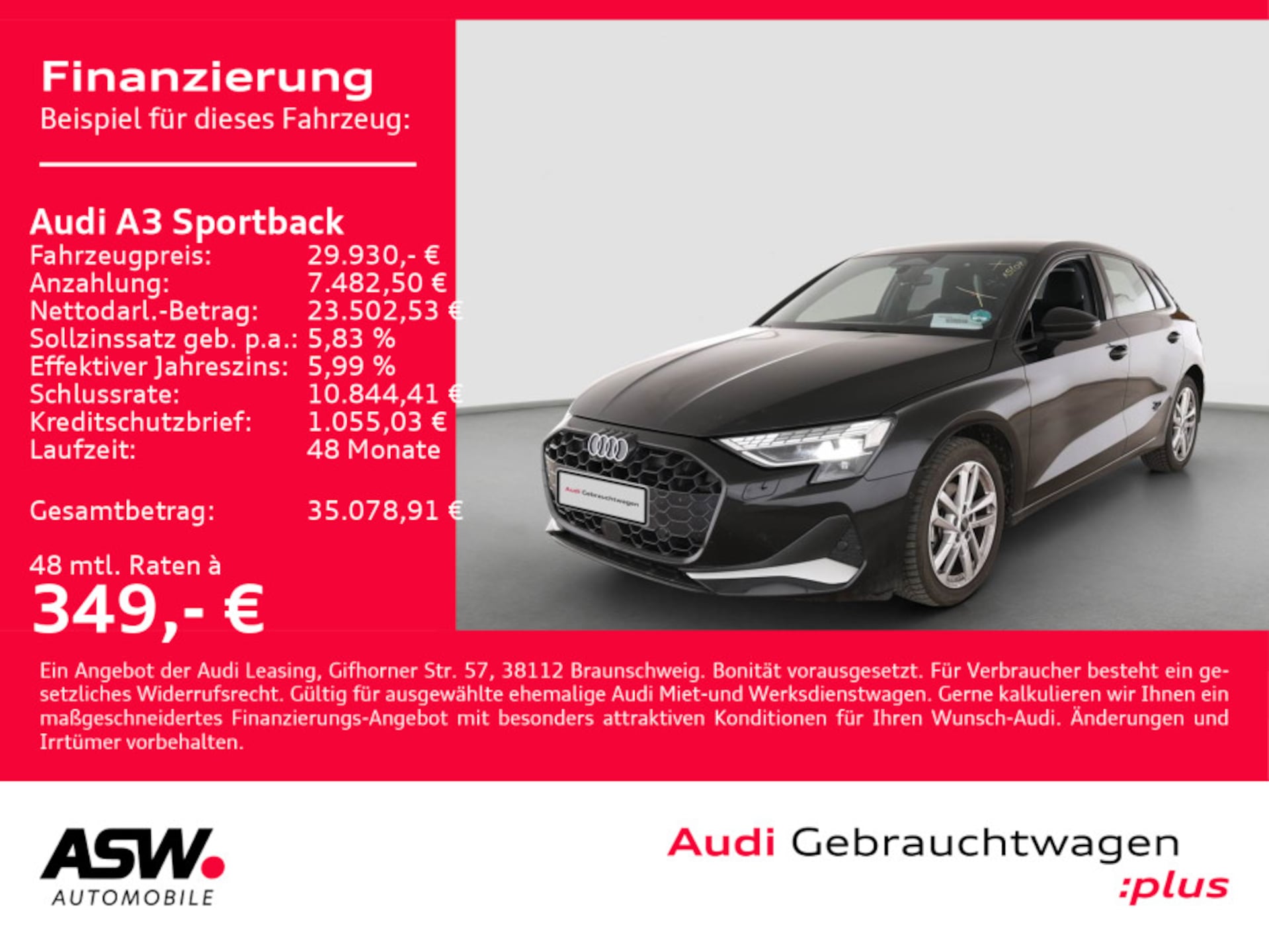 Audi A3 Sportback Advanced