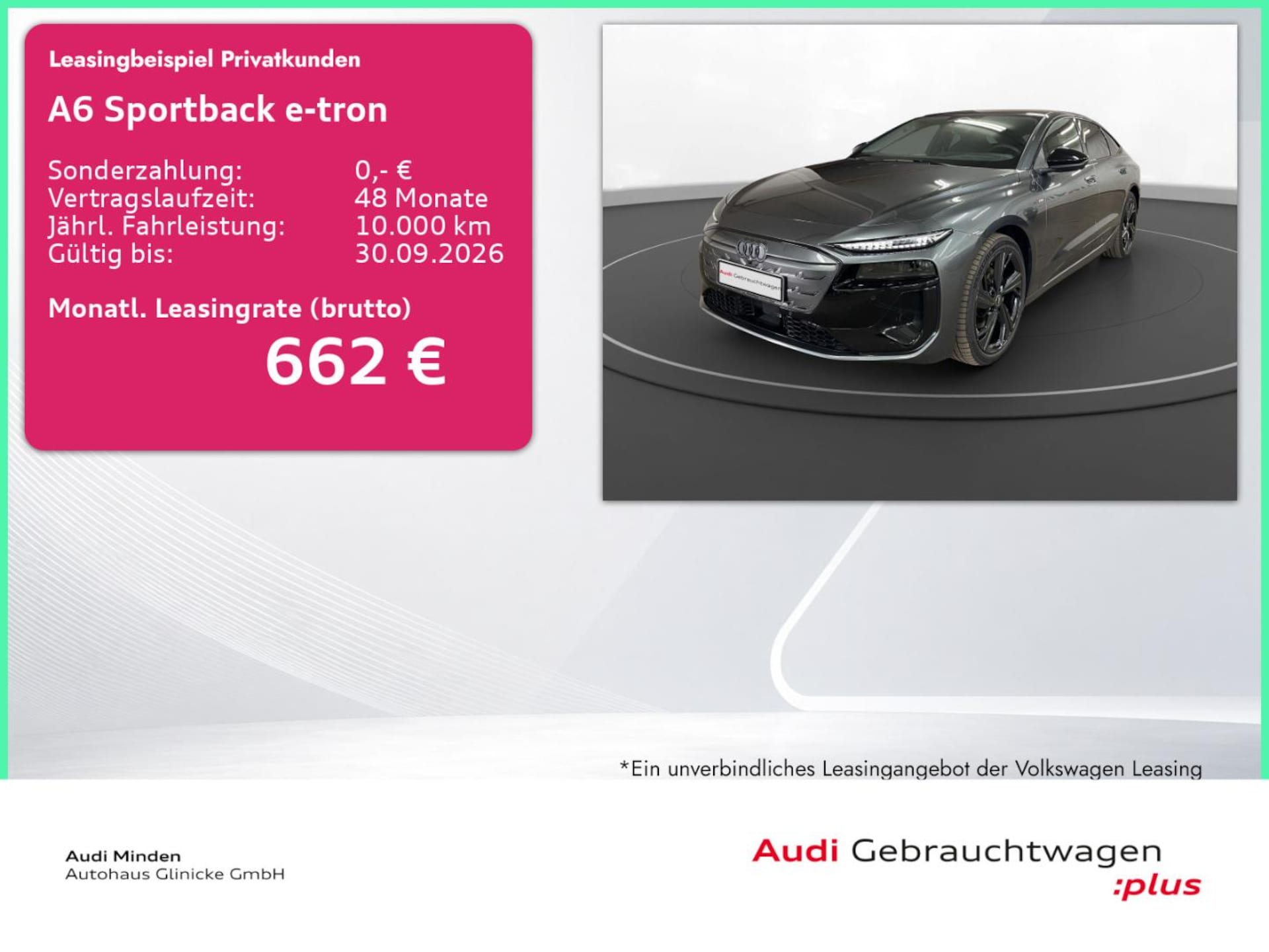 Audi A6 Sportback e-tron