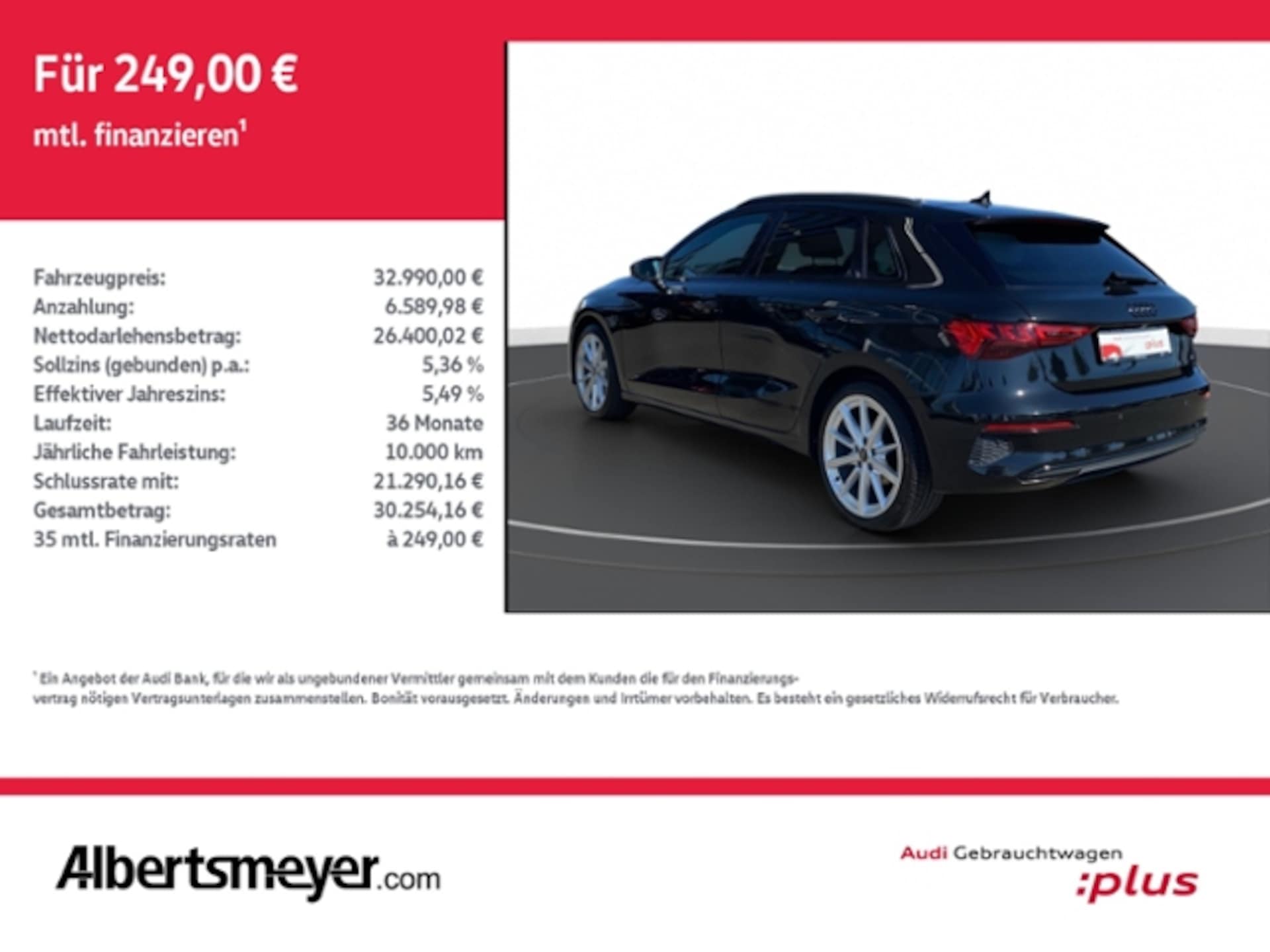Audi A3 Sportback Advanced