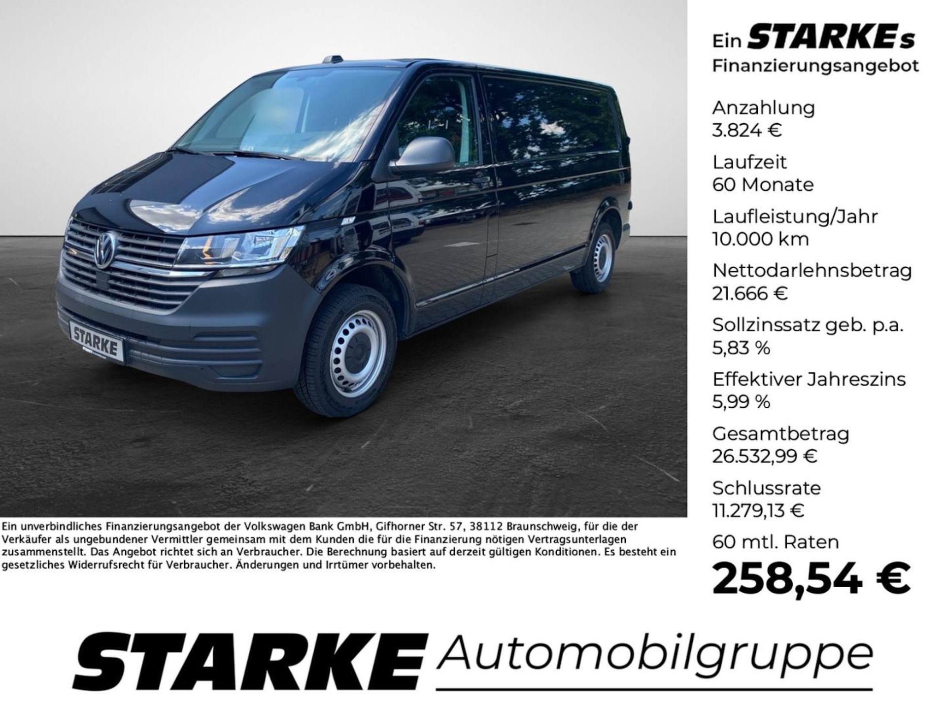 Volkswagen T6.1 Transporter Kasten langer Radstand