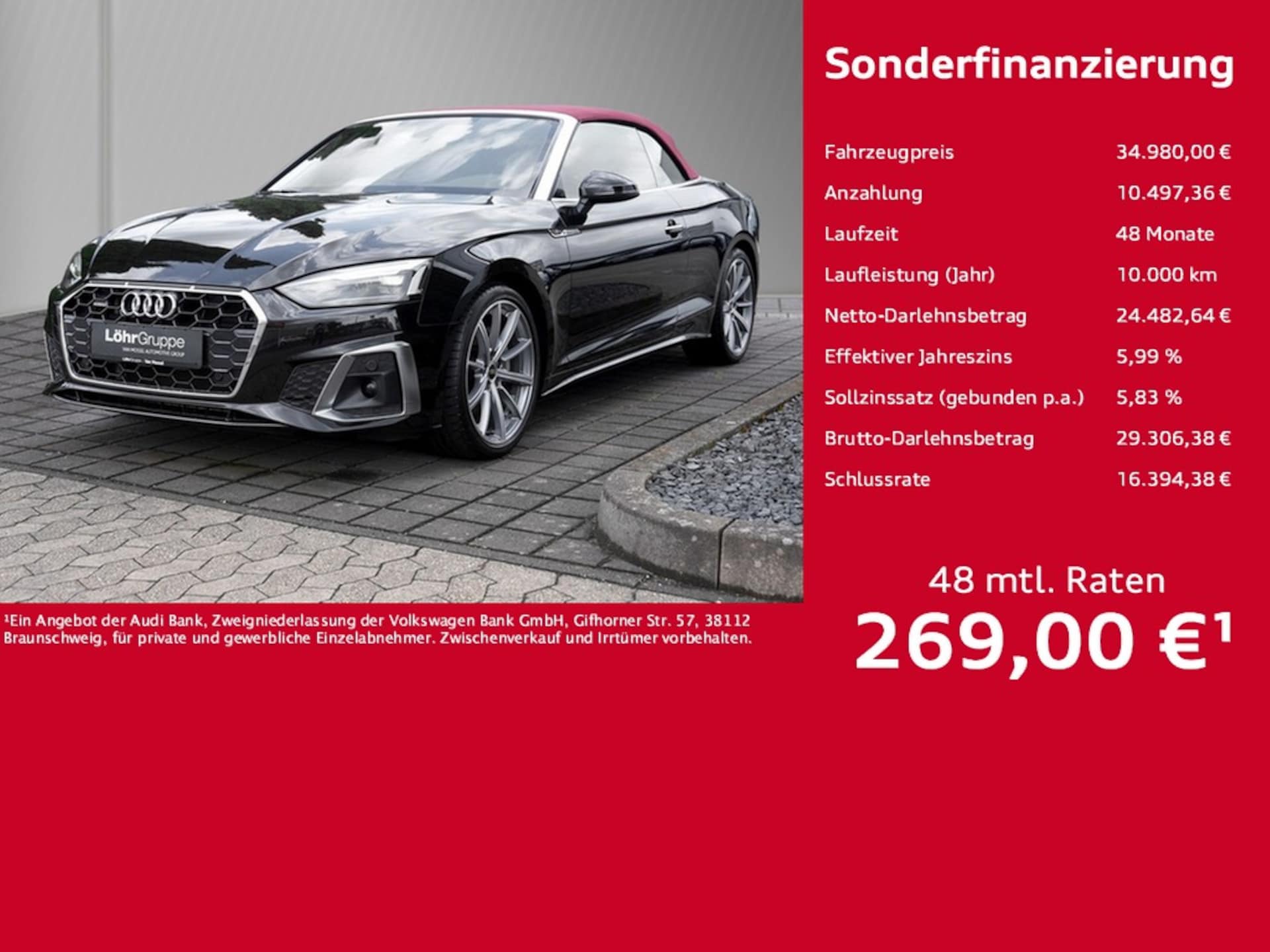 Audi A5 Cabriolet S line