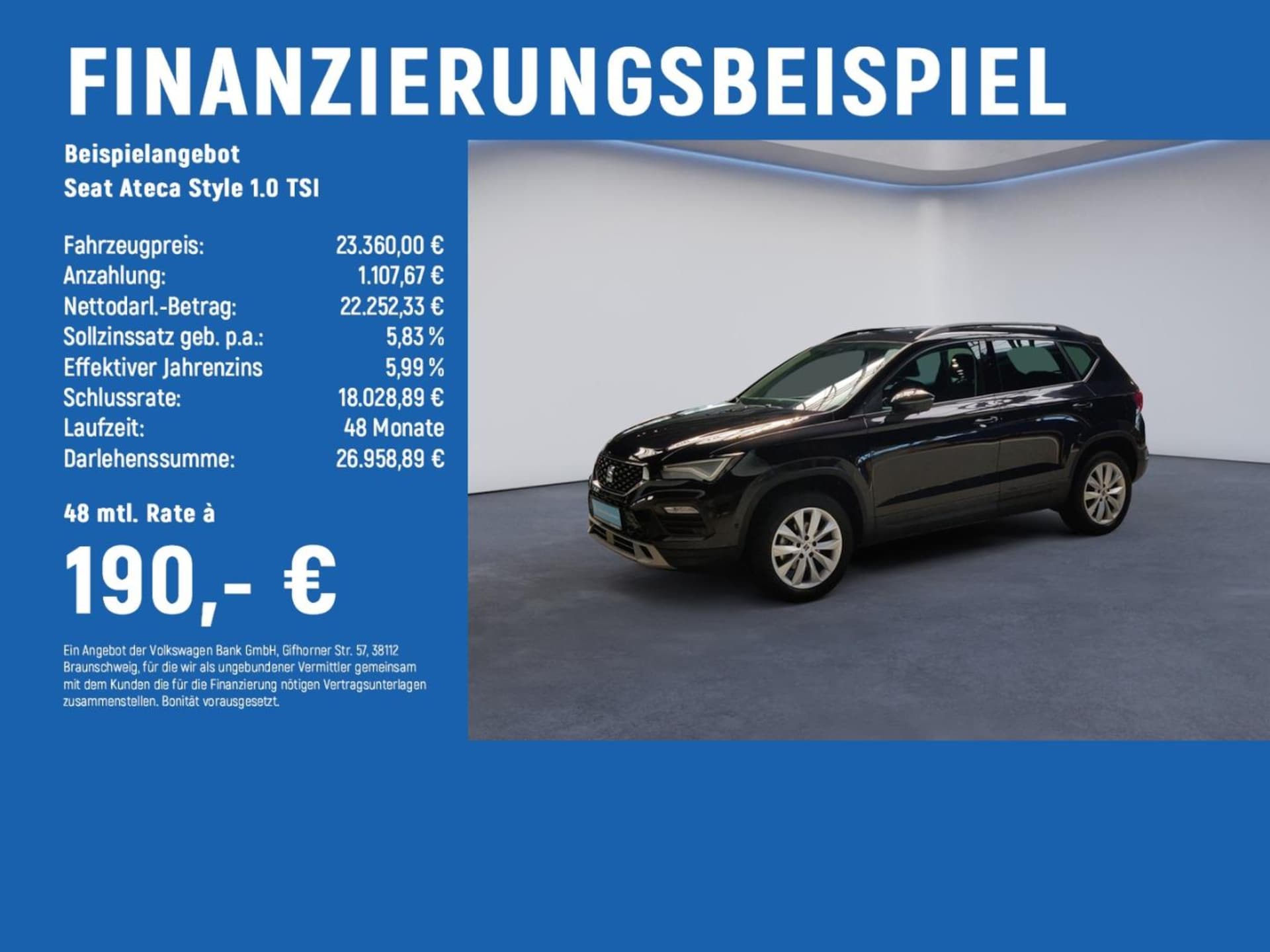Seat Ateca 2025 — Ateca Style 1.0 TSI KLIMA+KAMERA+LED+NAVI+SHZ