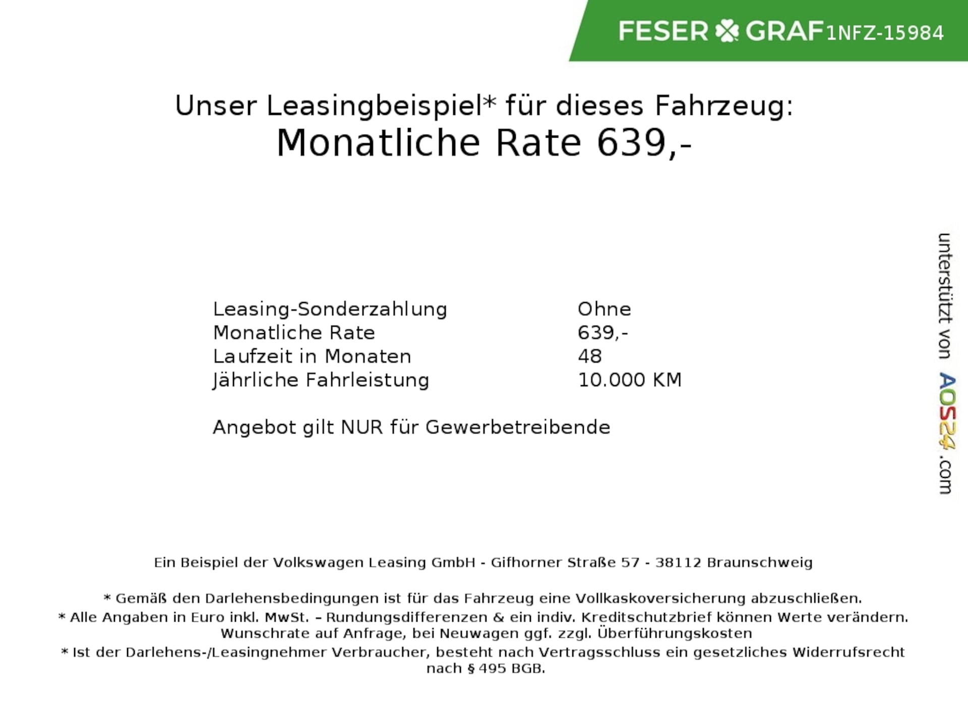 Volkswagen Crafter Kasten mittlerer Radstand