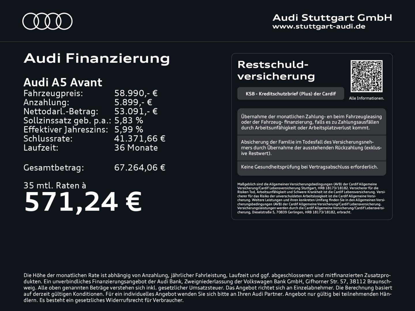 Bild über Audi A5 Avant e-hybrid e-hybrid quattro 270 kW S tronic - für weitere Informationen kontaktieren Sie den Audi Partner