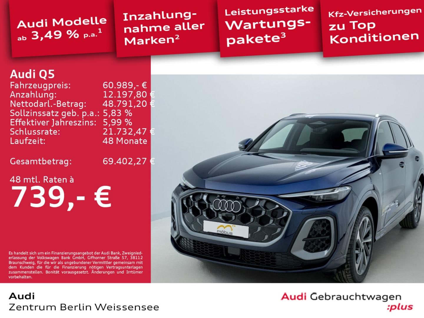 Bild über Audi Q5 SUV TDI quattro 150 kW S tronic - für weitere Informationen kontaktieren Sie den Audi Partner