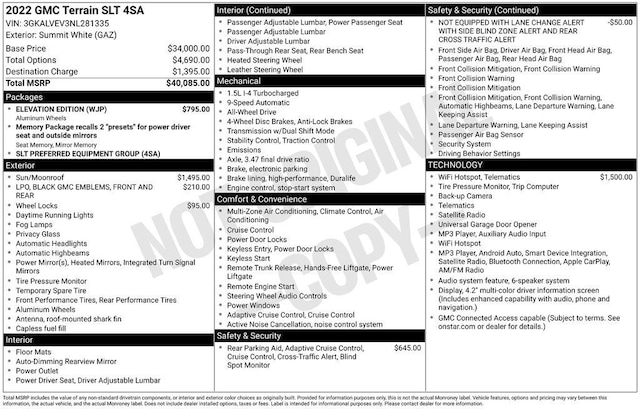 2022 GMC Terrain