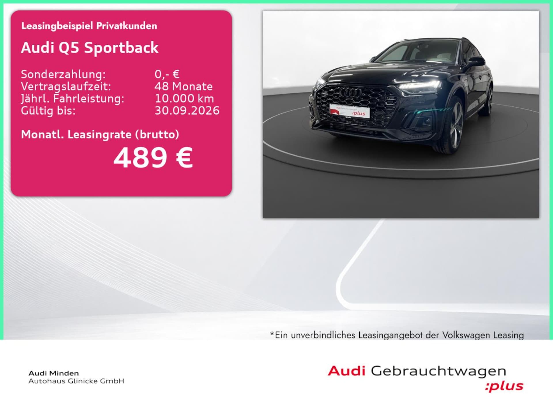 Audi Q5 Sportback TFSI e S line