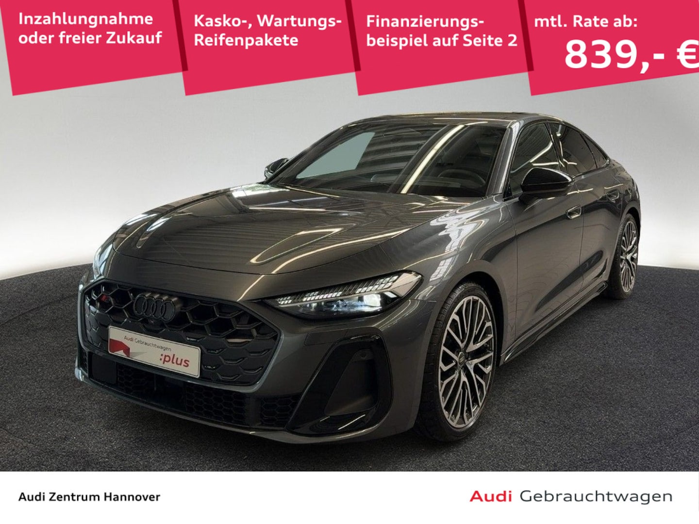 Bild über Audi S5 Limousine TFSI 270 kW S tronic - für weitere Informationen kontaktieren Sie den Audi Partner