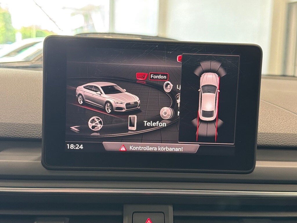 Bild som visar&nbsp;Audi A5 Sportback&nbsp;A5 Sportback 45 TFSI quattro Proline Sport 245 hk S tronic - för mer information kontakta din Audi Partner