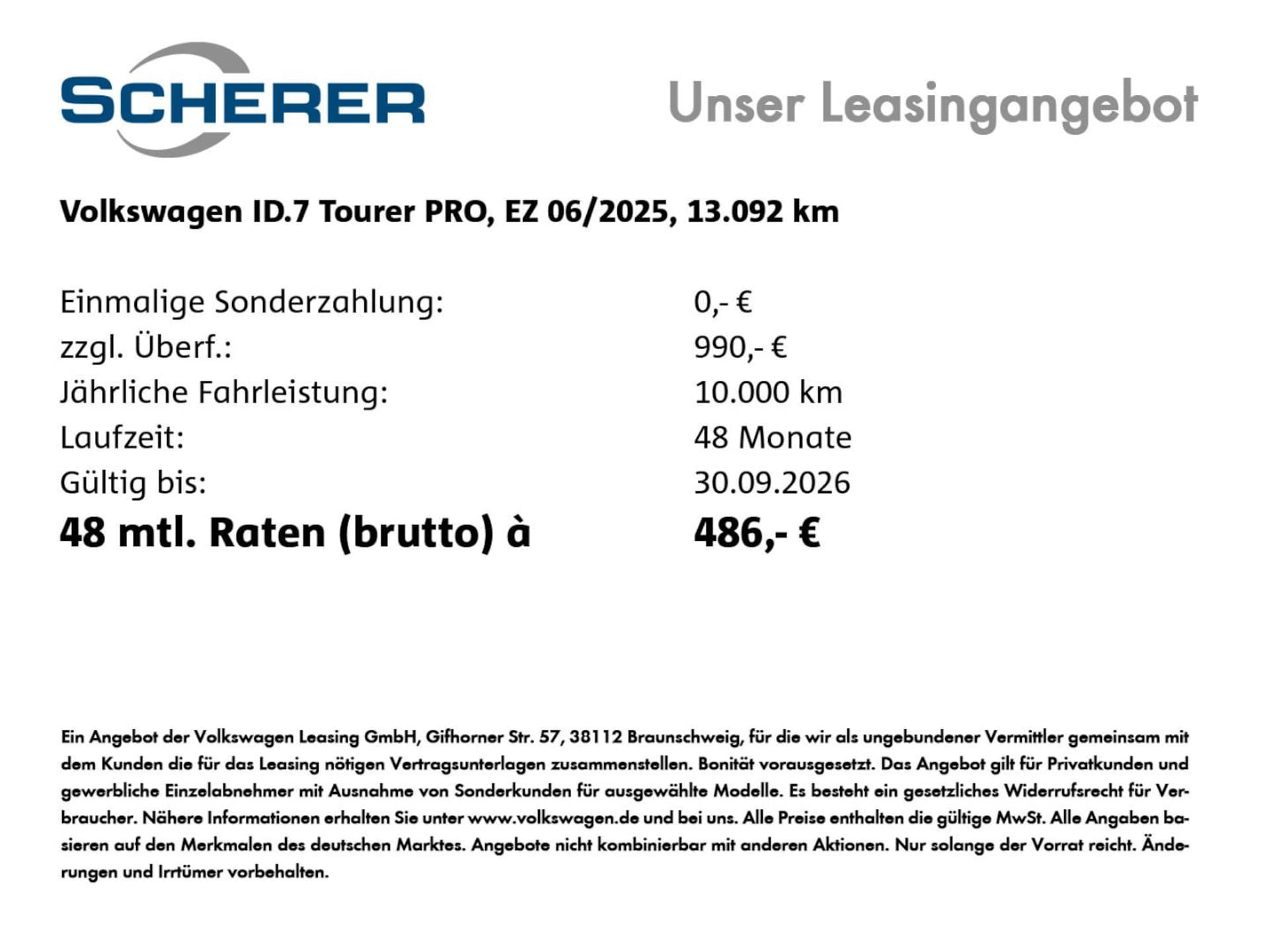 Volkswagen ID.7 Tourer Pro