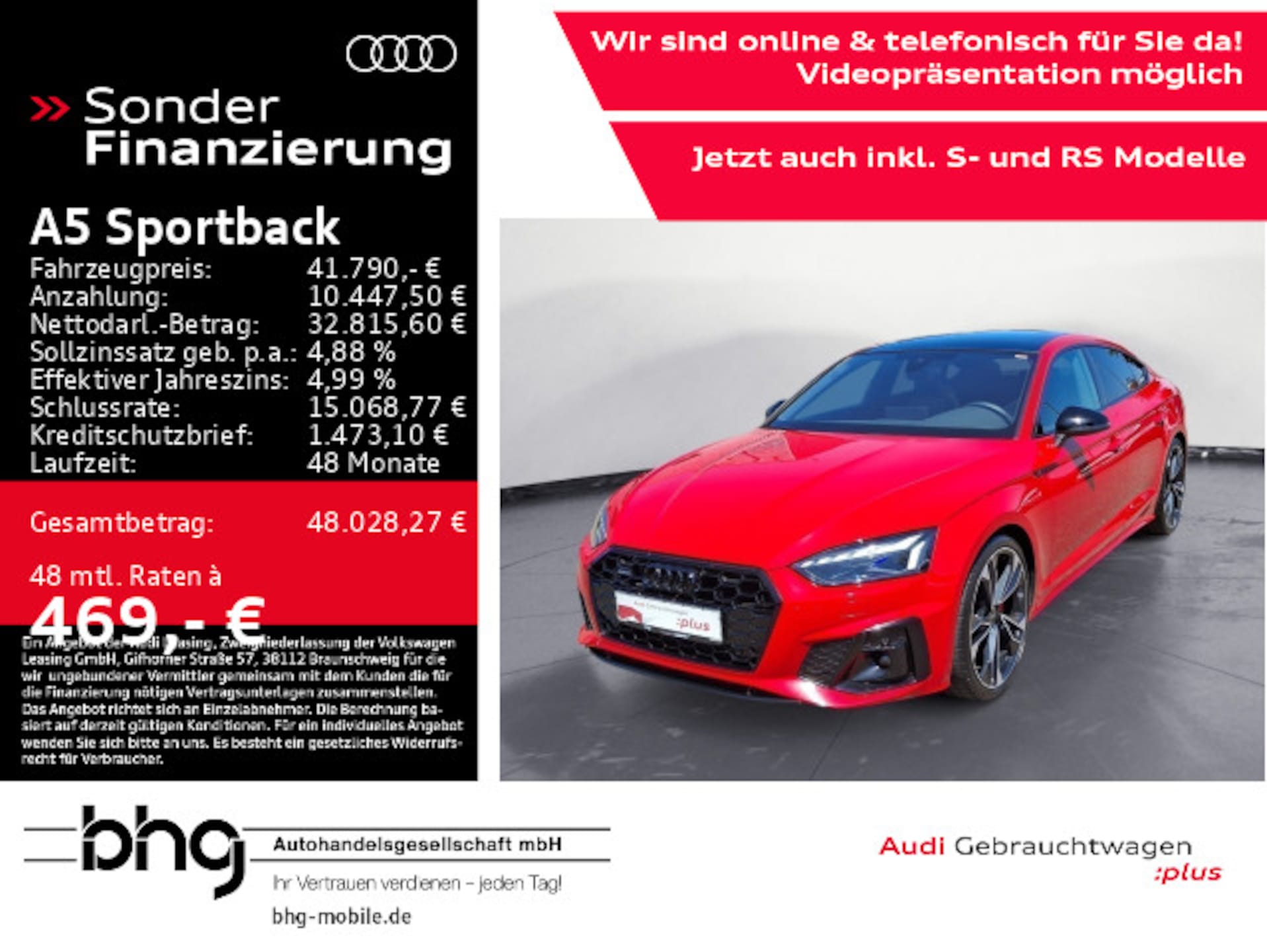 Audi A5 Sportback S line business
